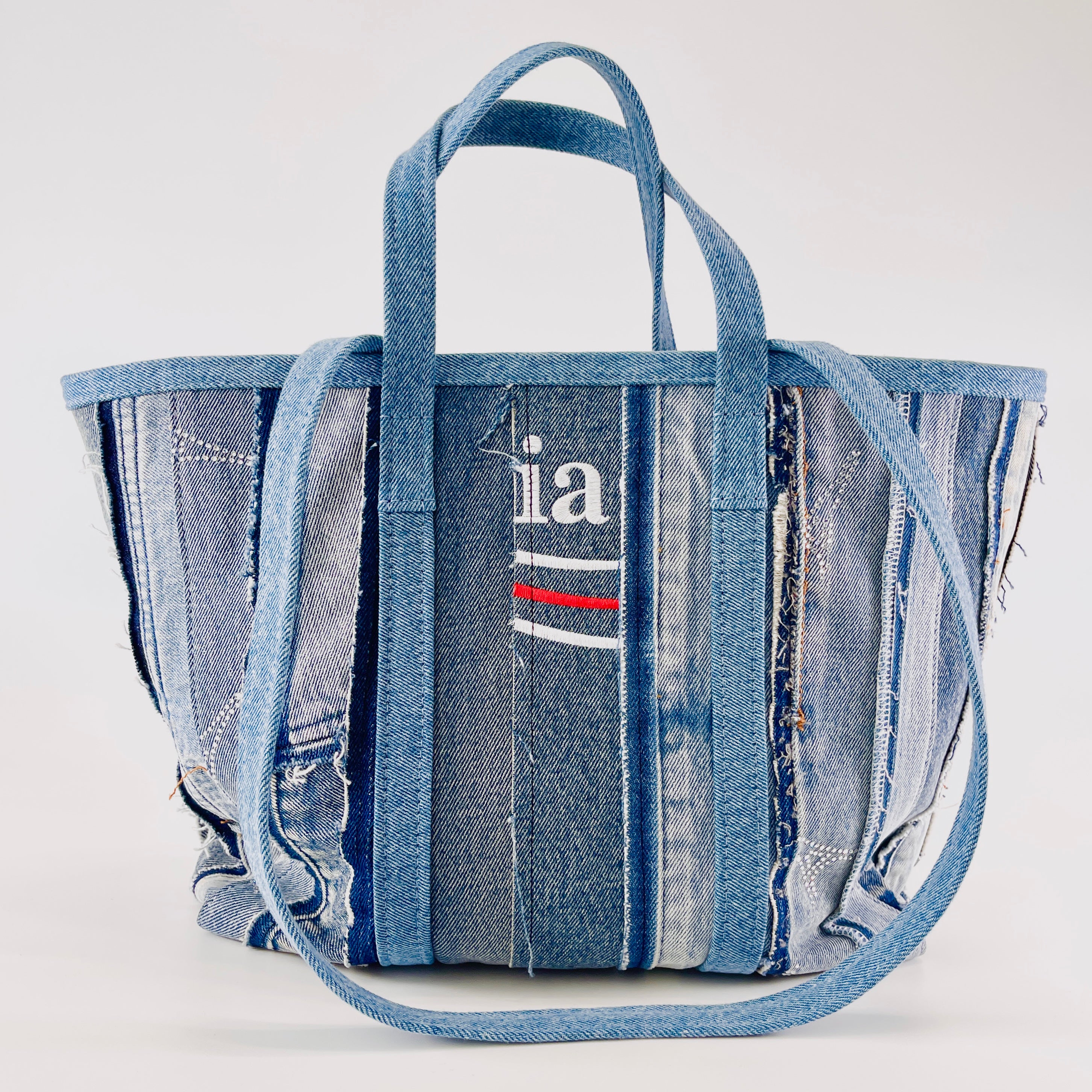 2603 secondhand BALENCIAGA Barbes denim blue