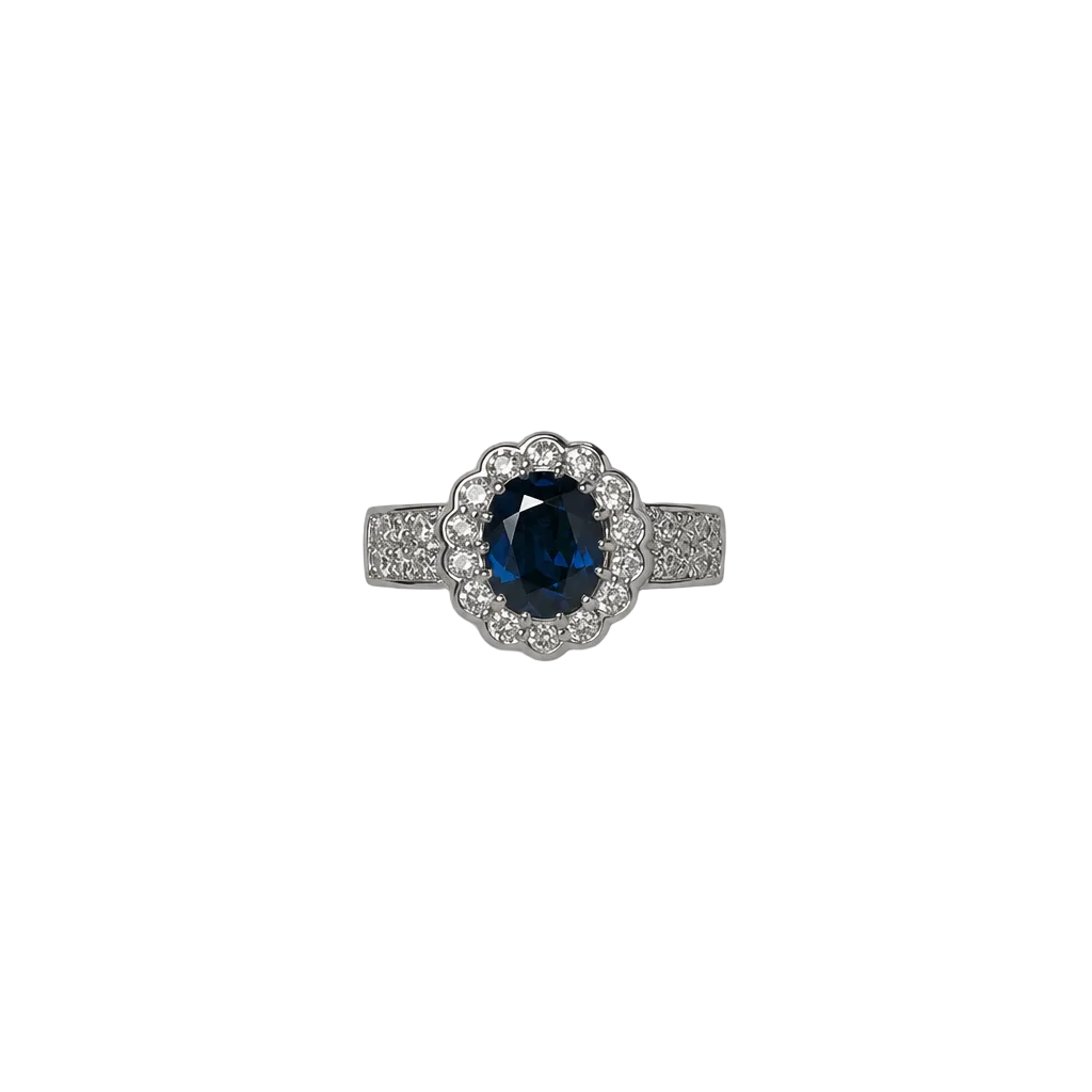 2607 secondhand ring non heated S3.183ct/D1.30ct Total 11.5g