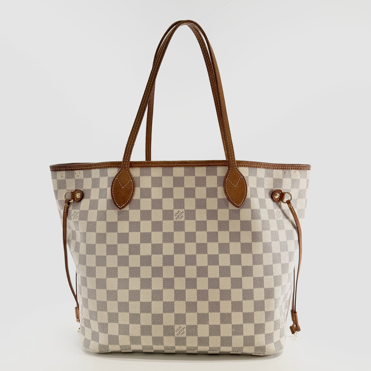 2606 secondhand LV Damier Azur Neverfull MM