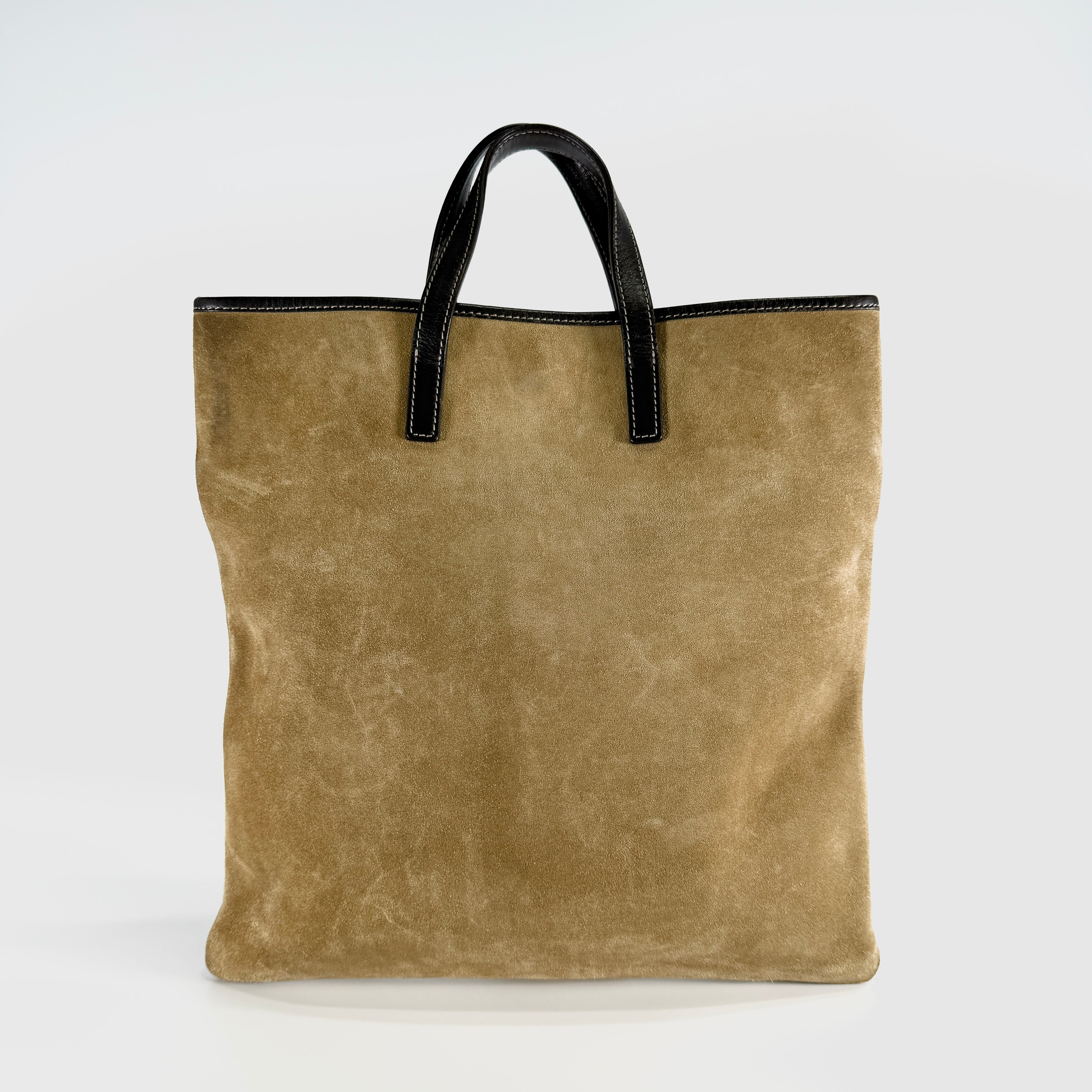 2607 secondhand LOEWE suede hand bag