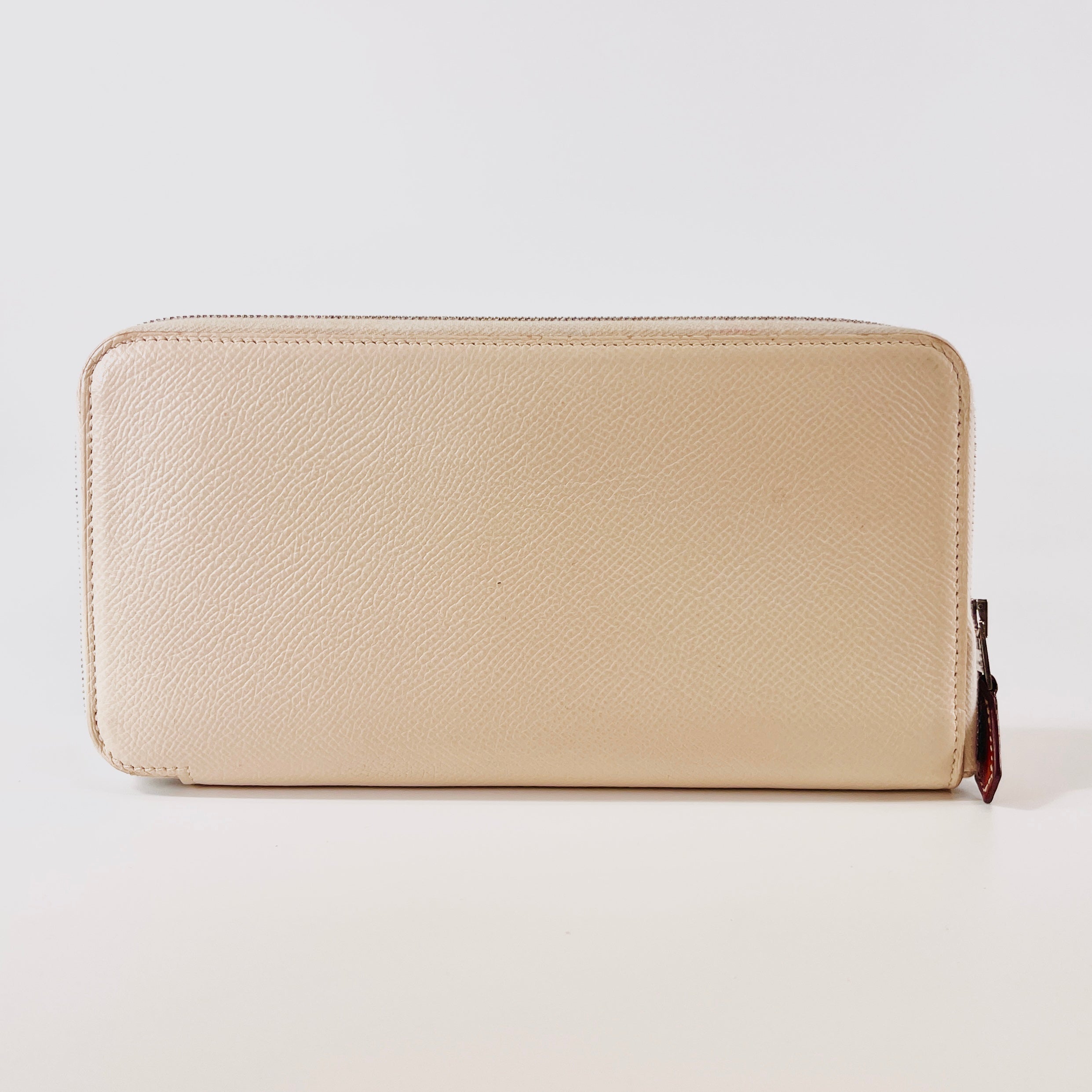 2604 secondhand HERMES wallet Azap long Y time mark / orange /P metal fittings /※ Epson
