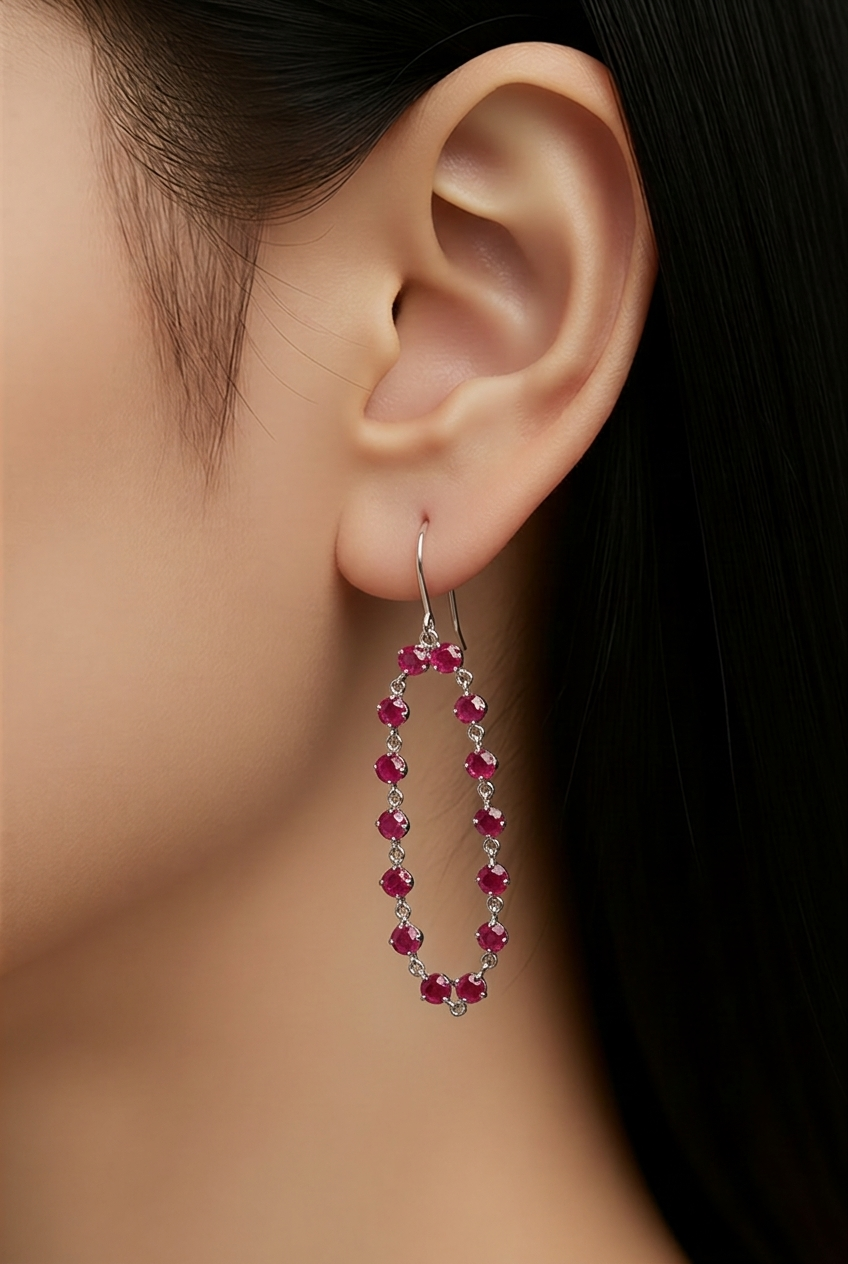 2606 secondhand K18WG Ruby 1.10ct 2.8g