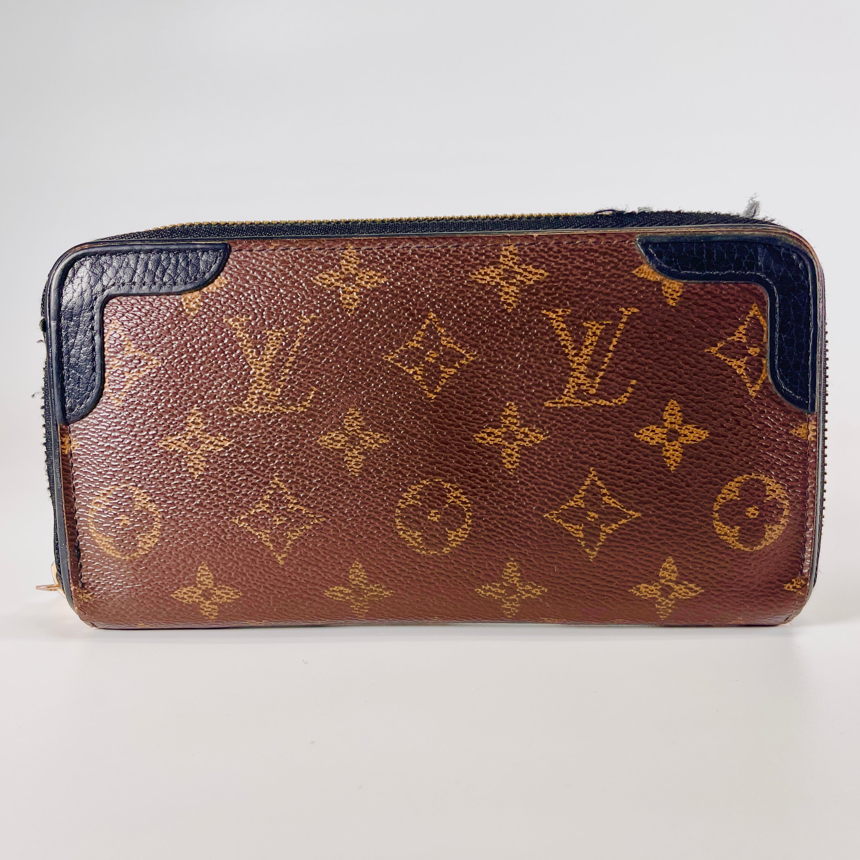 2605 secondhand LV Macassar Zippy Dragon Brown IC