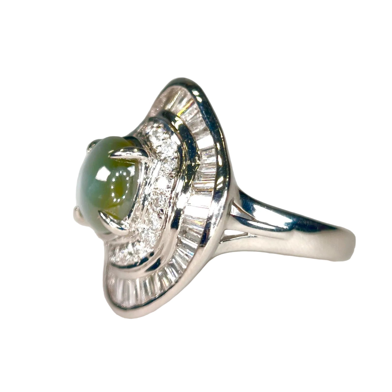 2602 secondhand ring PT900 Eye ct:2.57 ct:D1.00 g:9.4