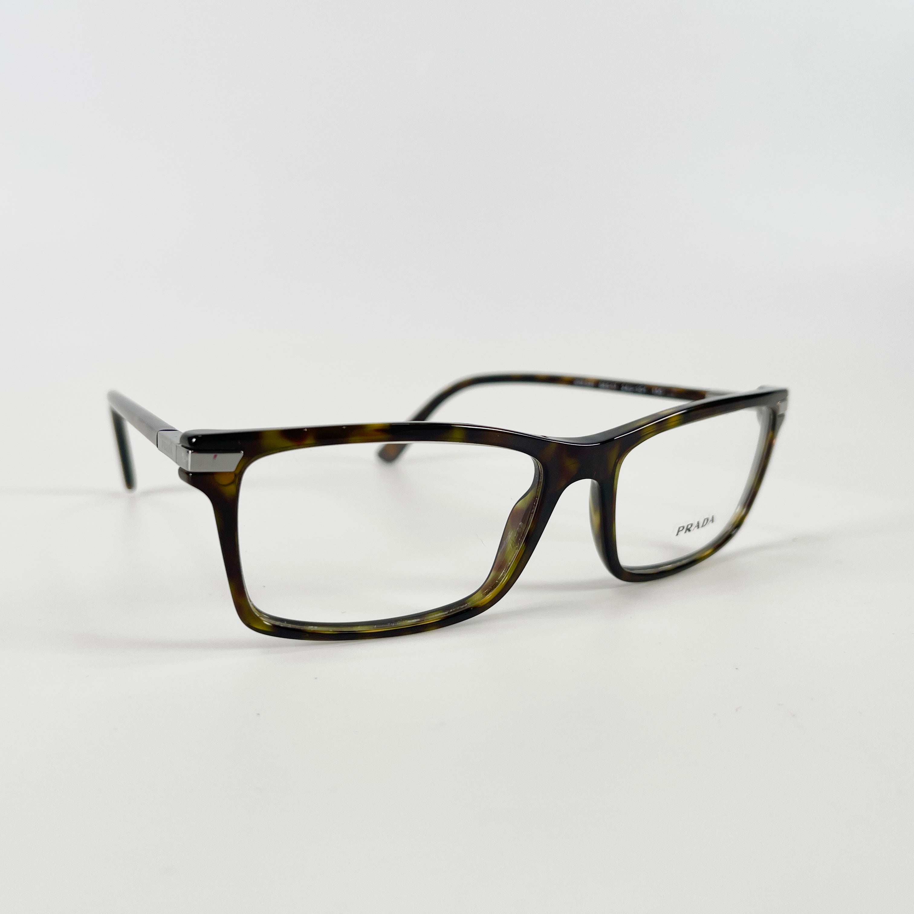 2605 secondhand PRADA Glasses plastic Brown