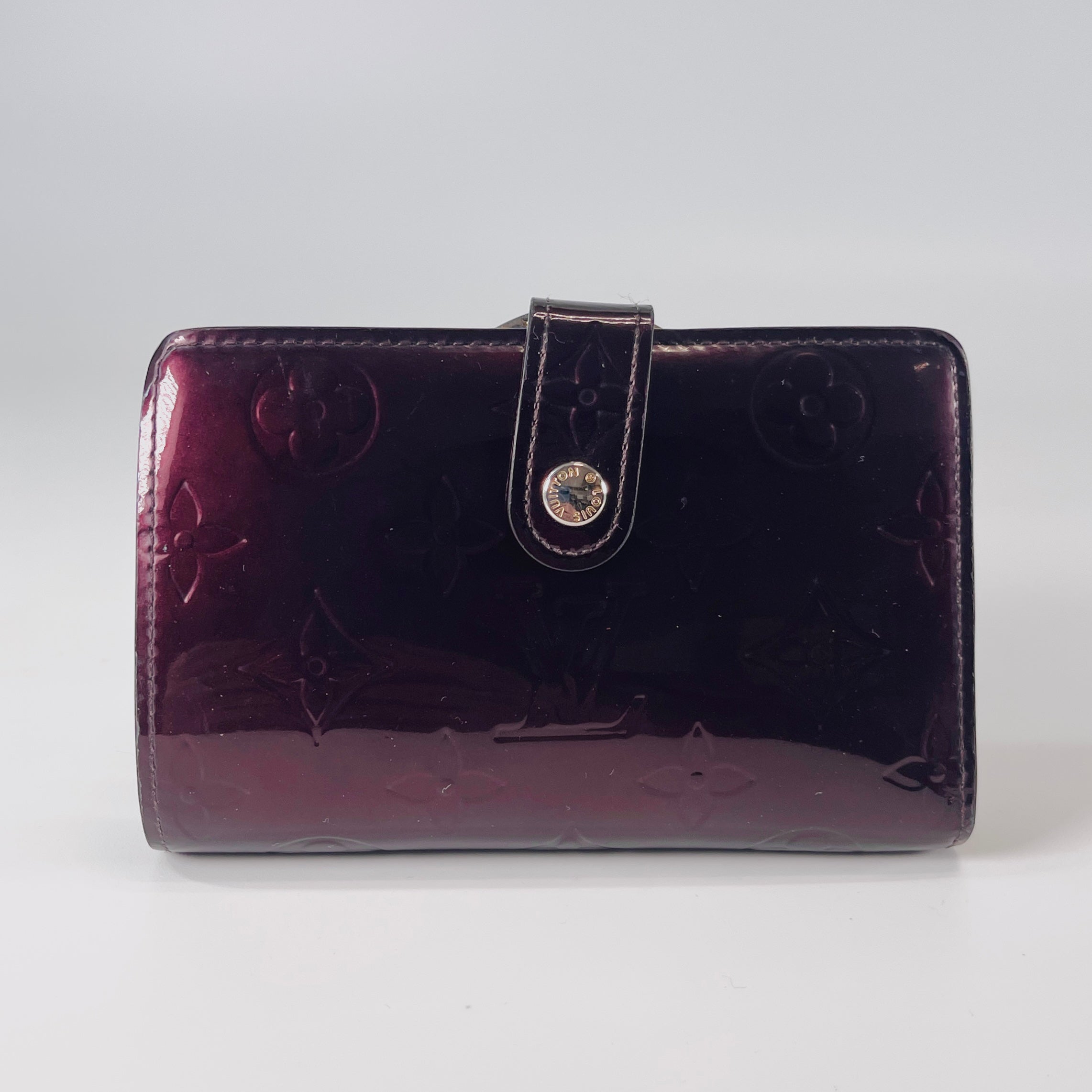 2604 secondhand LV wallet Portefeuille Nowa M91524/MI0152/ red brown / Monogram Vernis Product : box