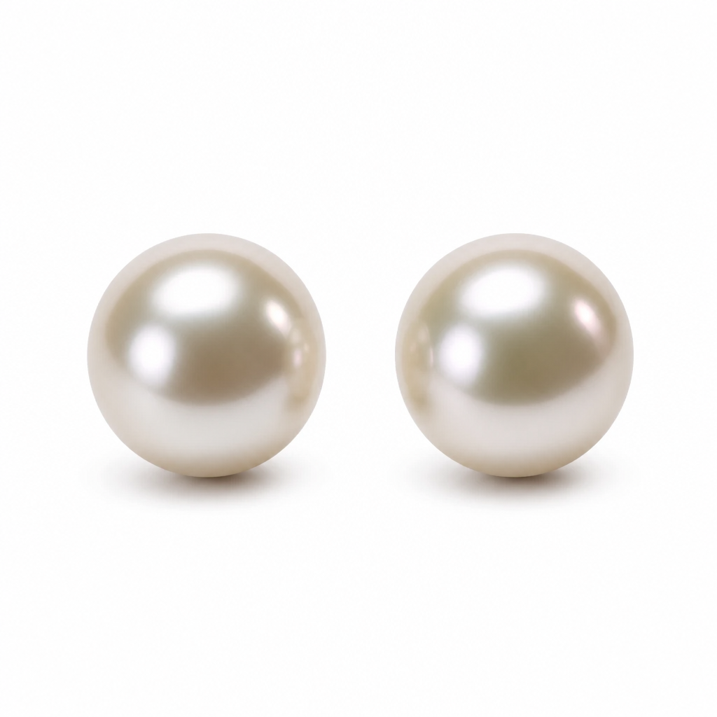 2608 secondhand Pt Akoya Pearl earrings 8㎜