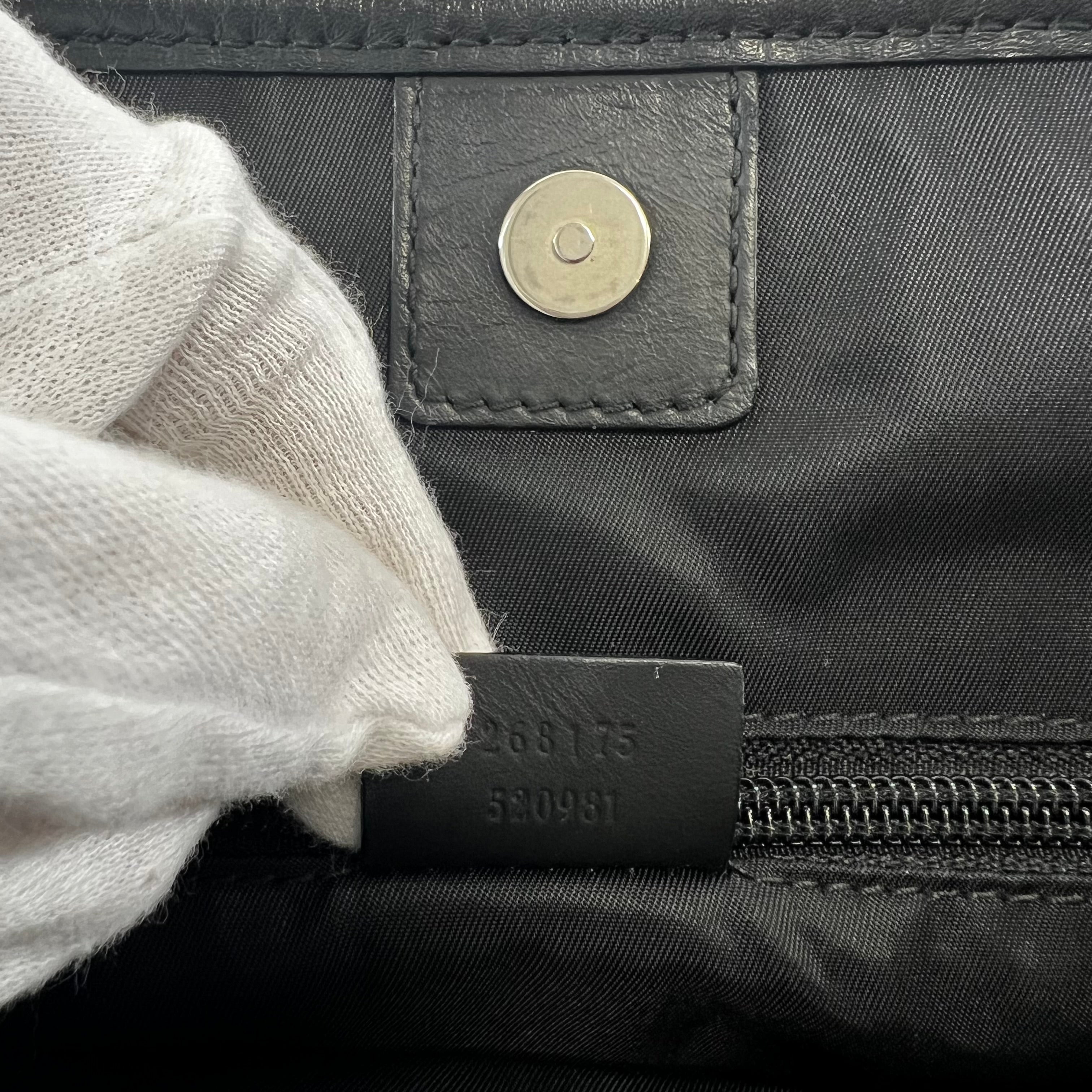 2605 secondhand GUCCI GG Island Tote Bag black