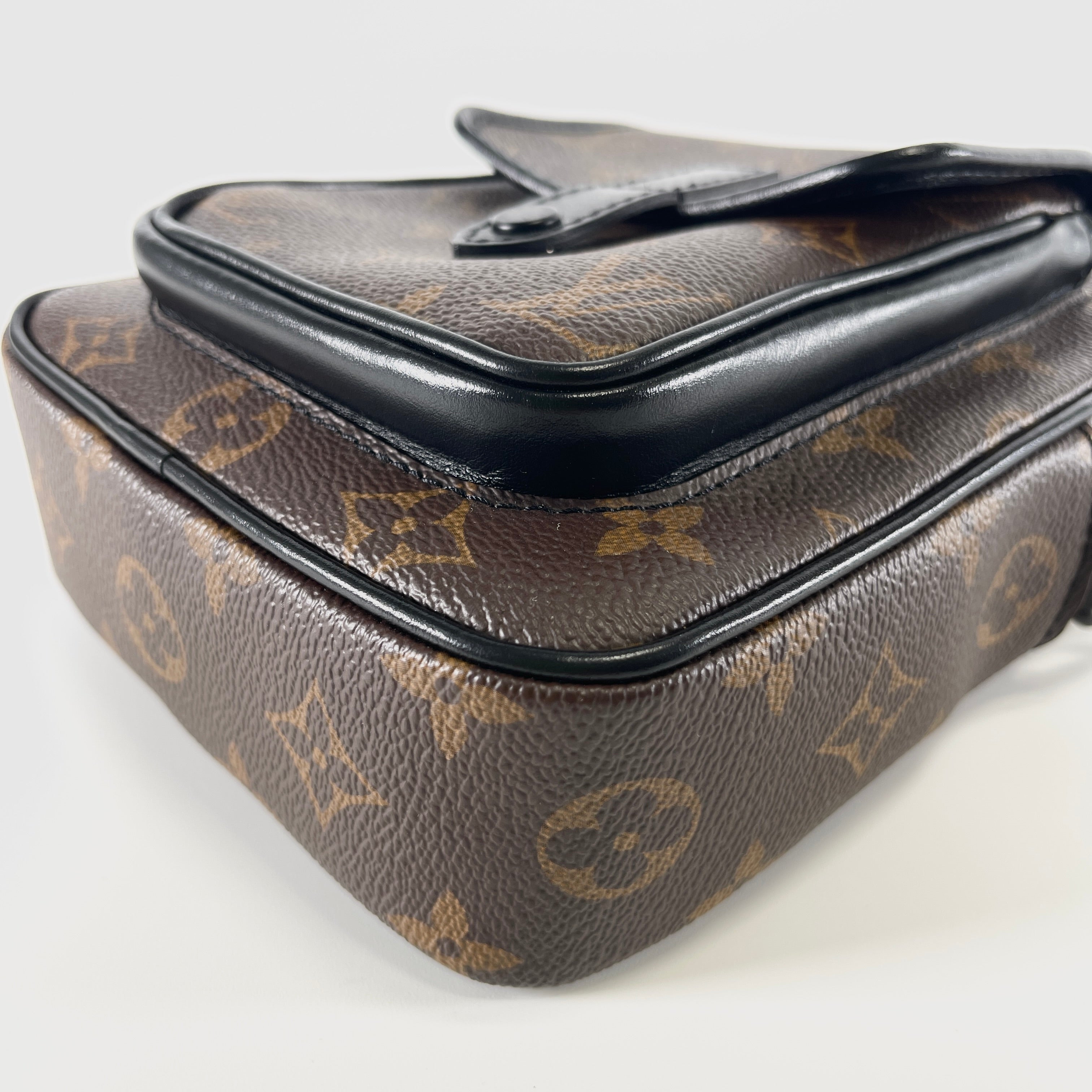 2606 secondhand LV Monogram Macassar Christopher Love Wallet M69404 Brown RFID