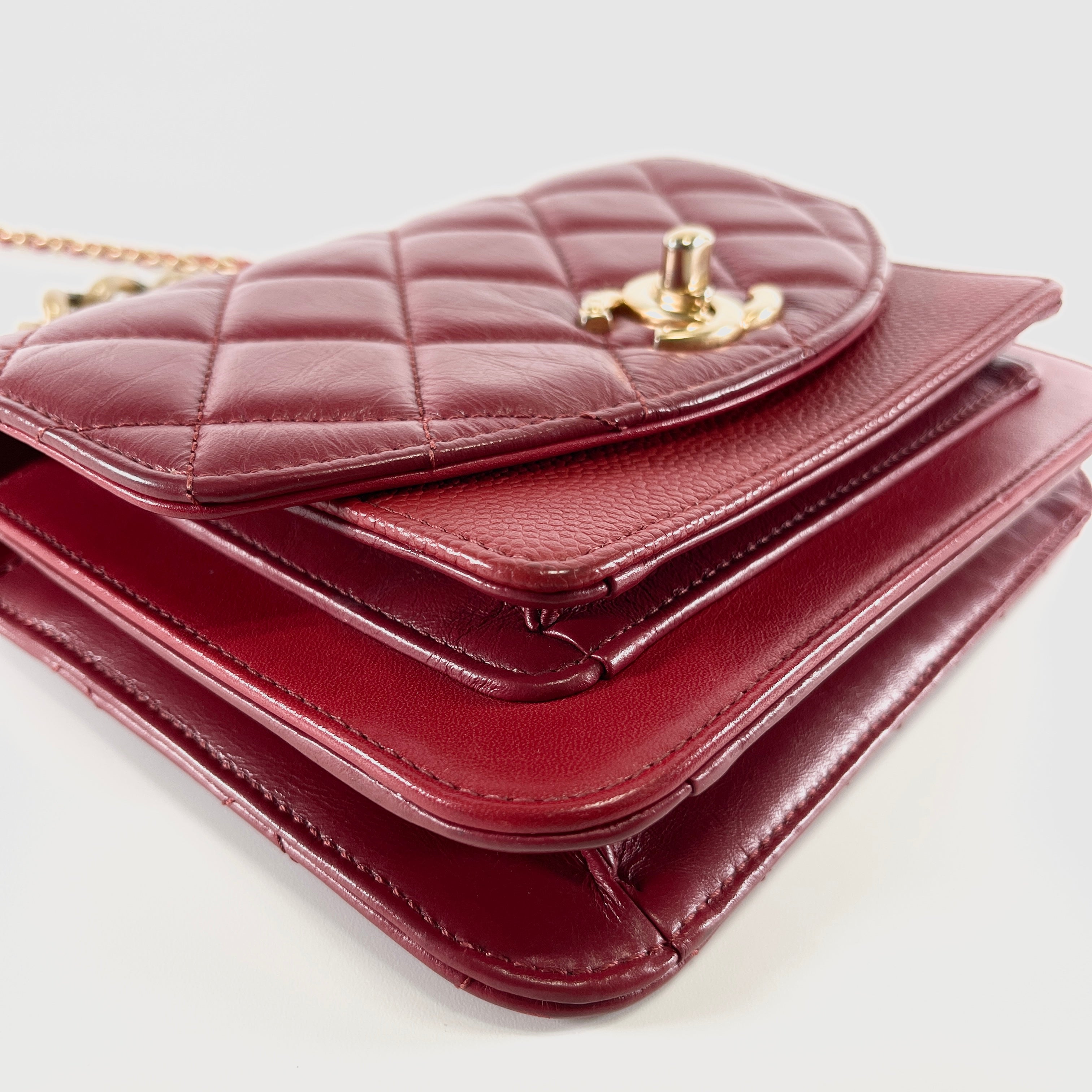 2606 secondhand CHANEL 2WAY Red