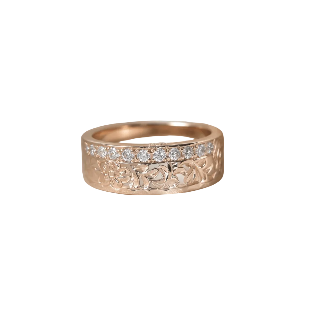 2605 secondhand K18 ring D0.3ct 7.4g #9