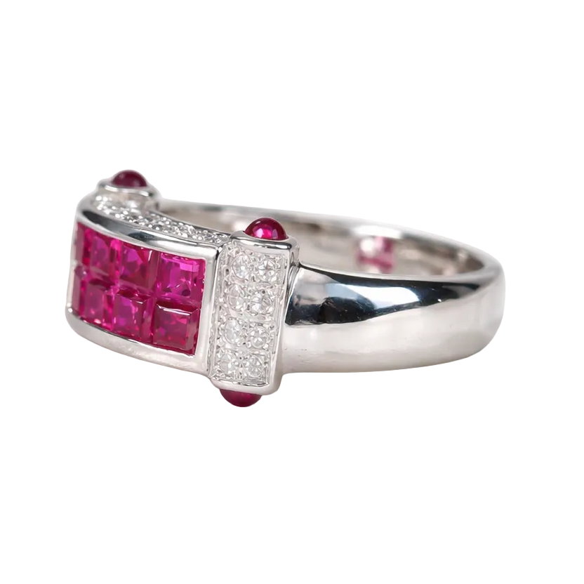 2605 secondhand Pt900 ring R1.20/0.27/D0.4ct 10.47g #14
