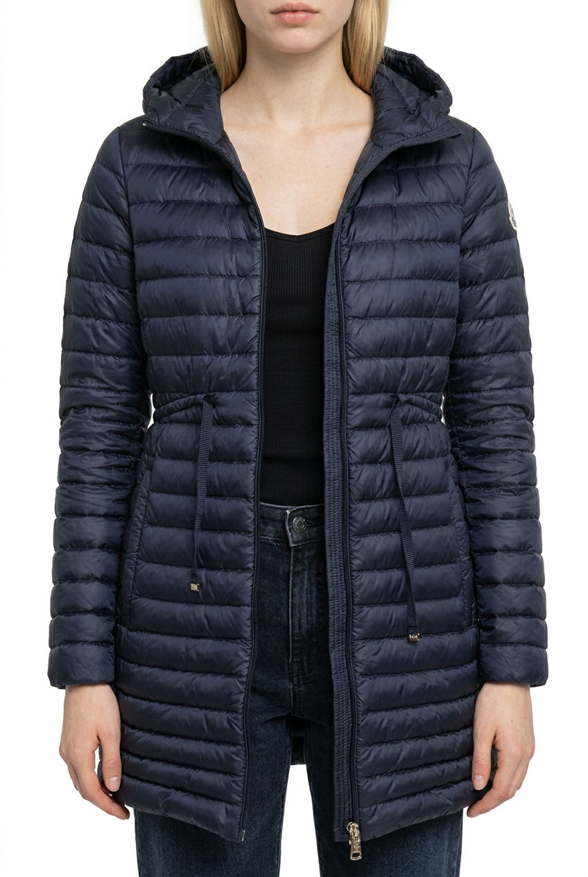 2603 secondhand MONCLER BARBEL 15 year nylon down coat Navy