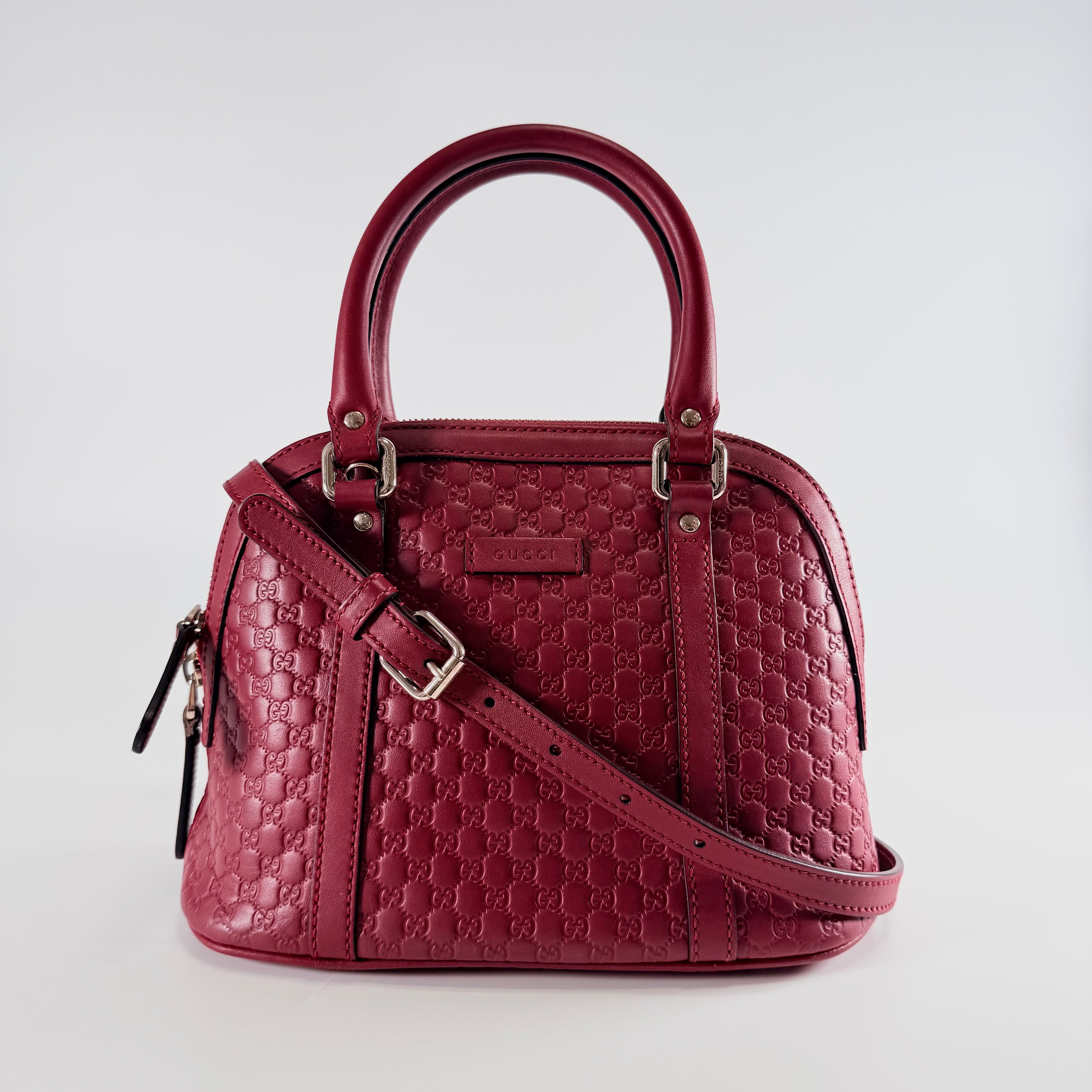 2604 secondhand GUCCI hand bag Island leather The Red
