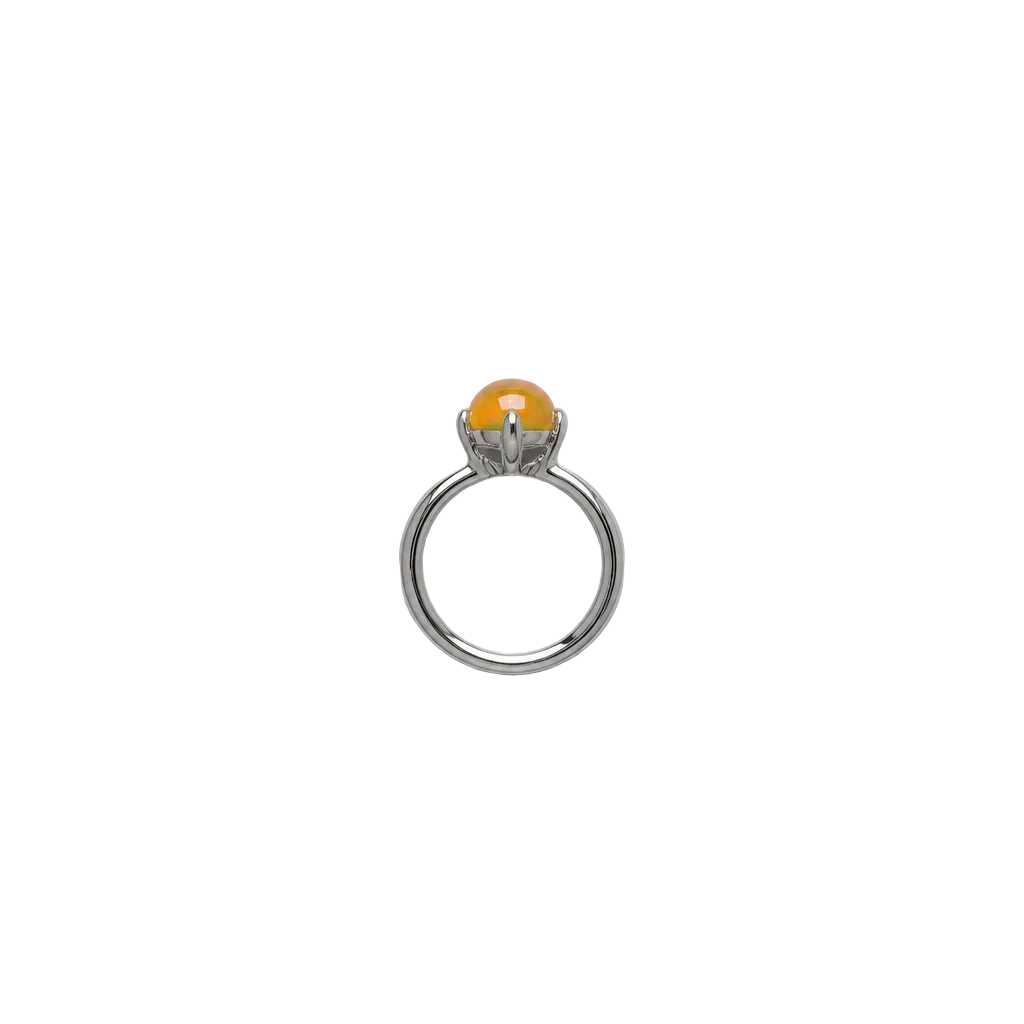 2607 secondhand Pt900 ring fire OP 3.3ct D 0.335ct Total 7.5g