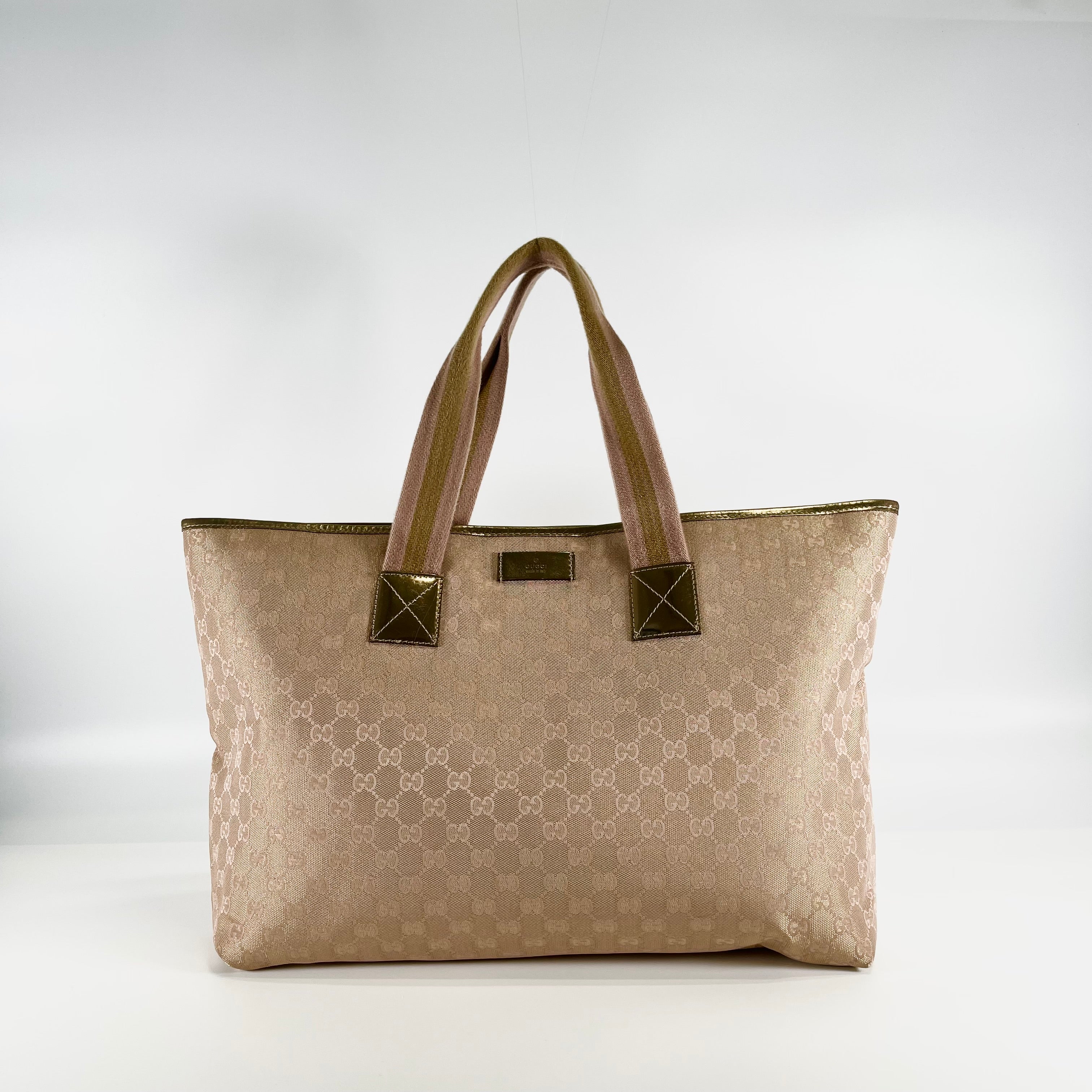 2602 secondhand GUCCI GG canvas Tote Bag