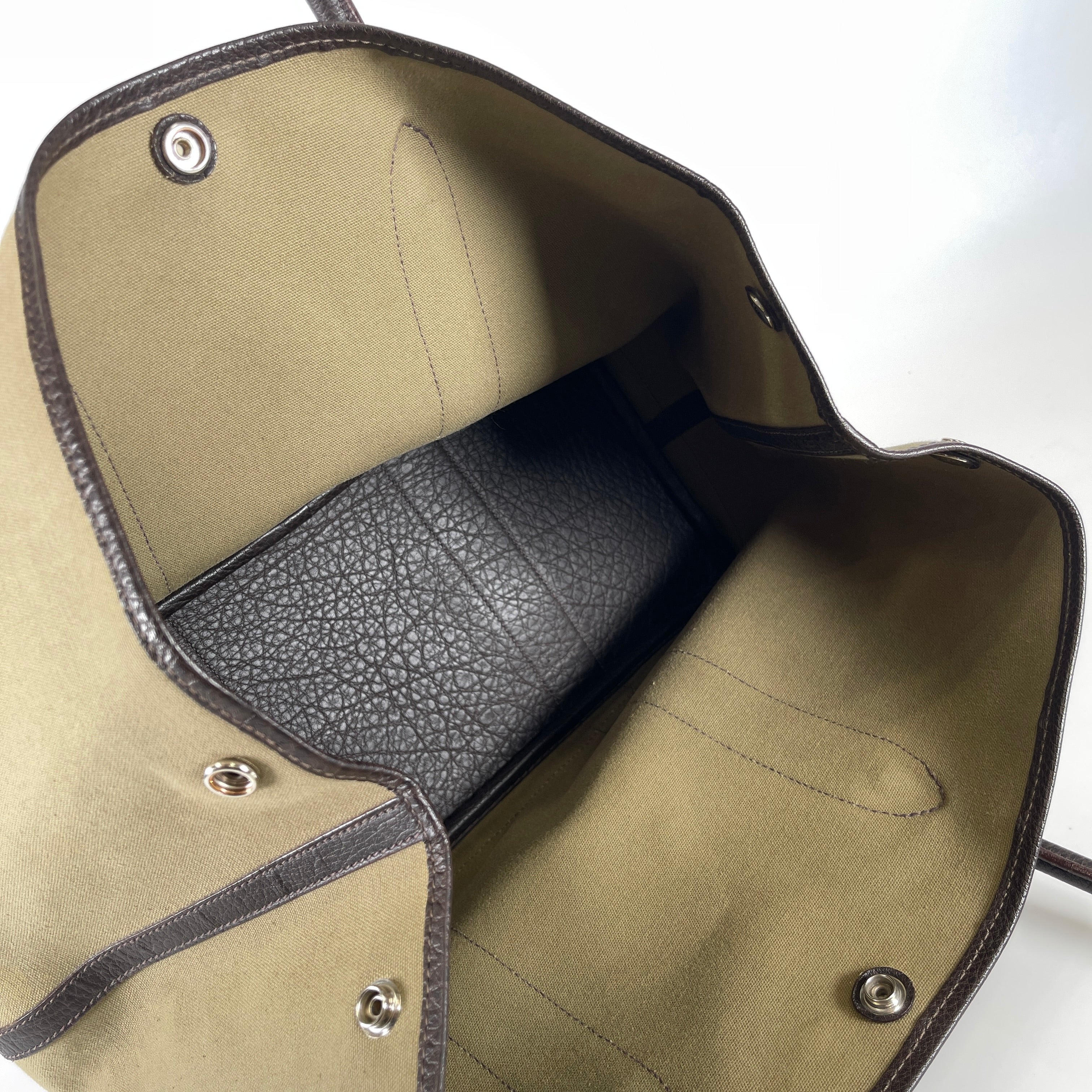 2605 secondhand HERMES brand bag Garden Party PM F Khaki