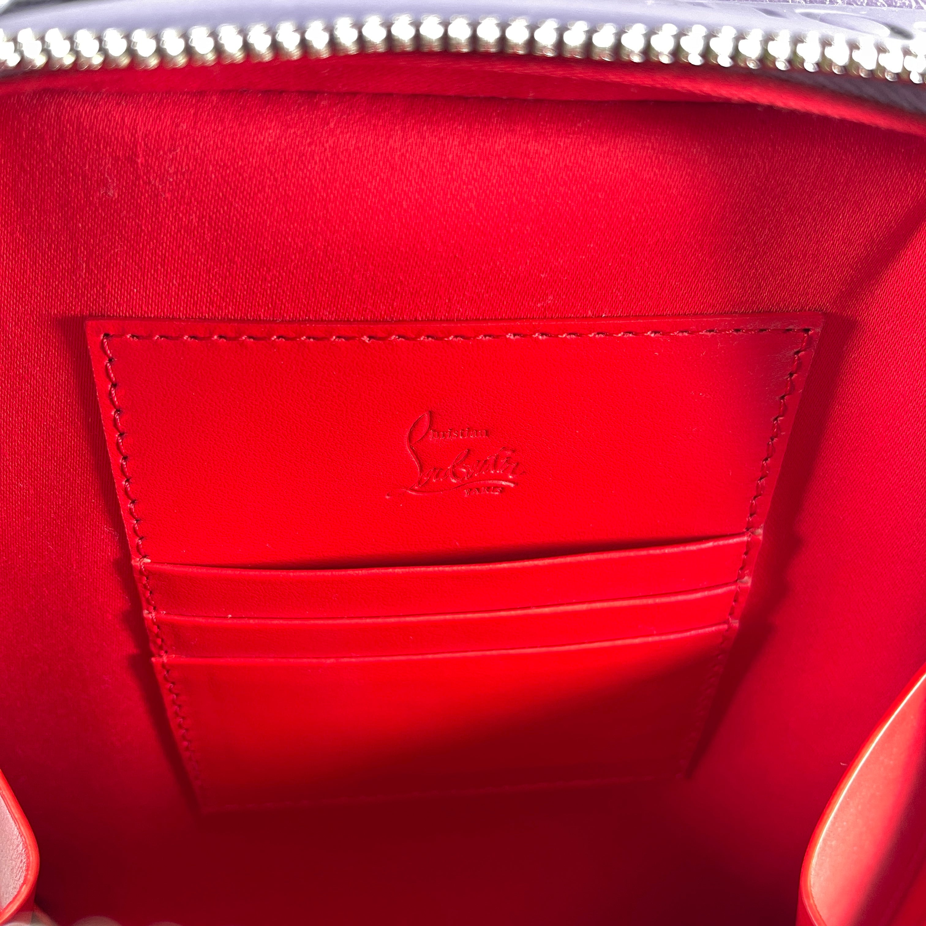 2604 secondhand Christian Louboutin Body Bag studs purple