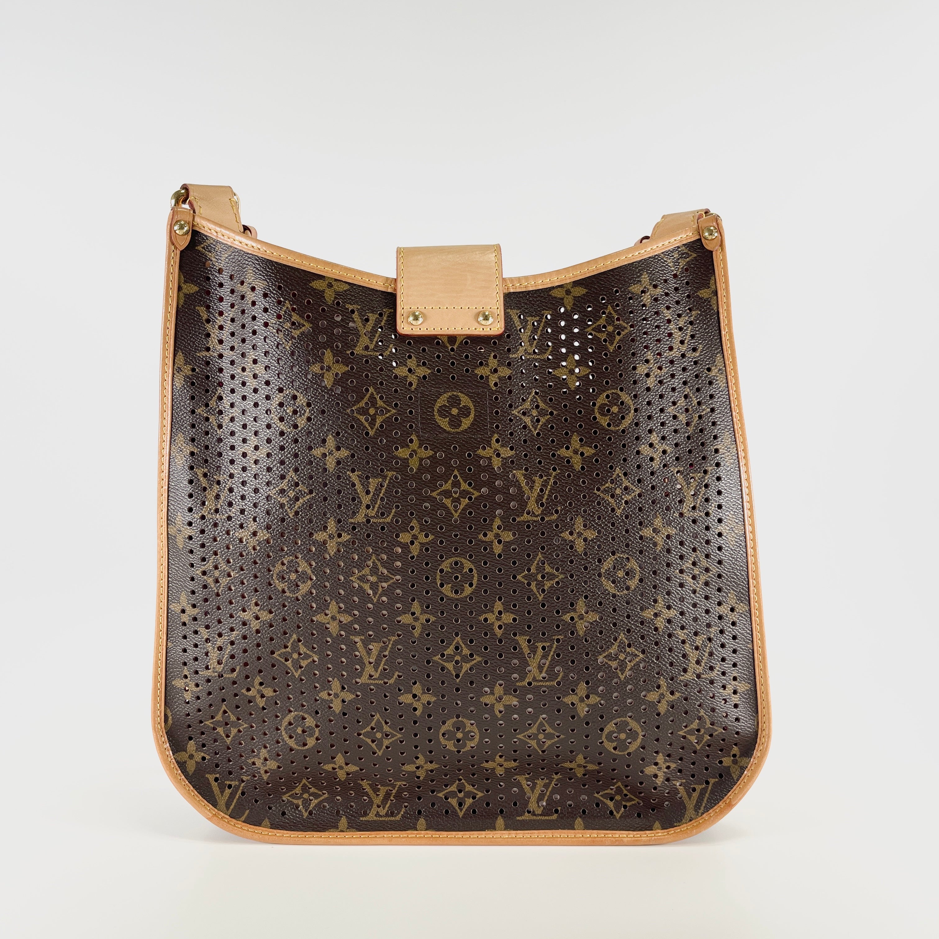 2606 secondhand LV bag Musette M95172/DK0036/ Monogram Perfo