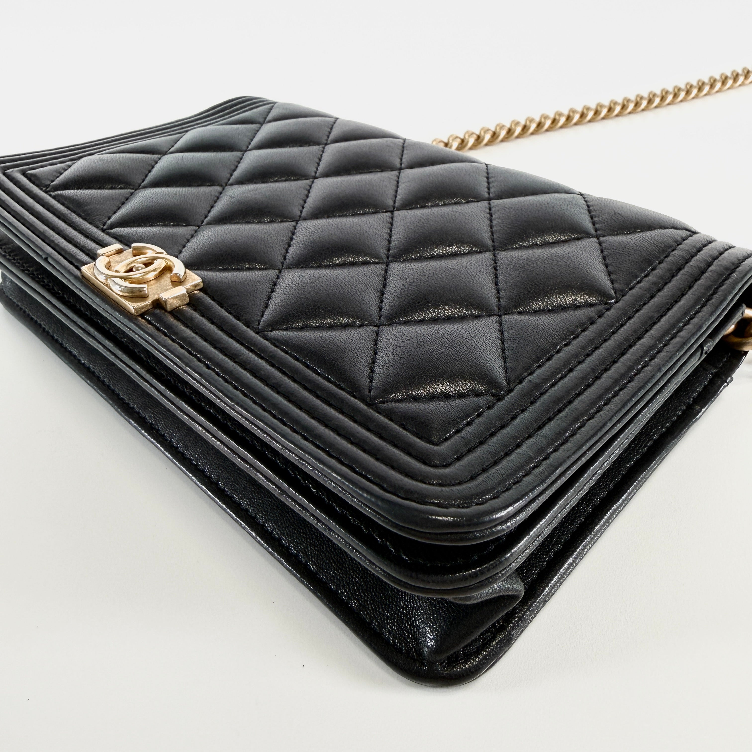 2606 secondhand CHANEL Boy Chain Wallet