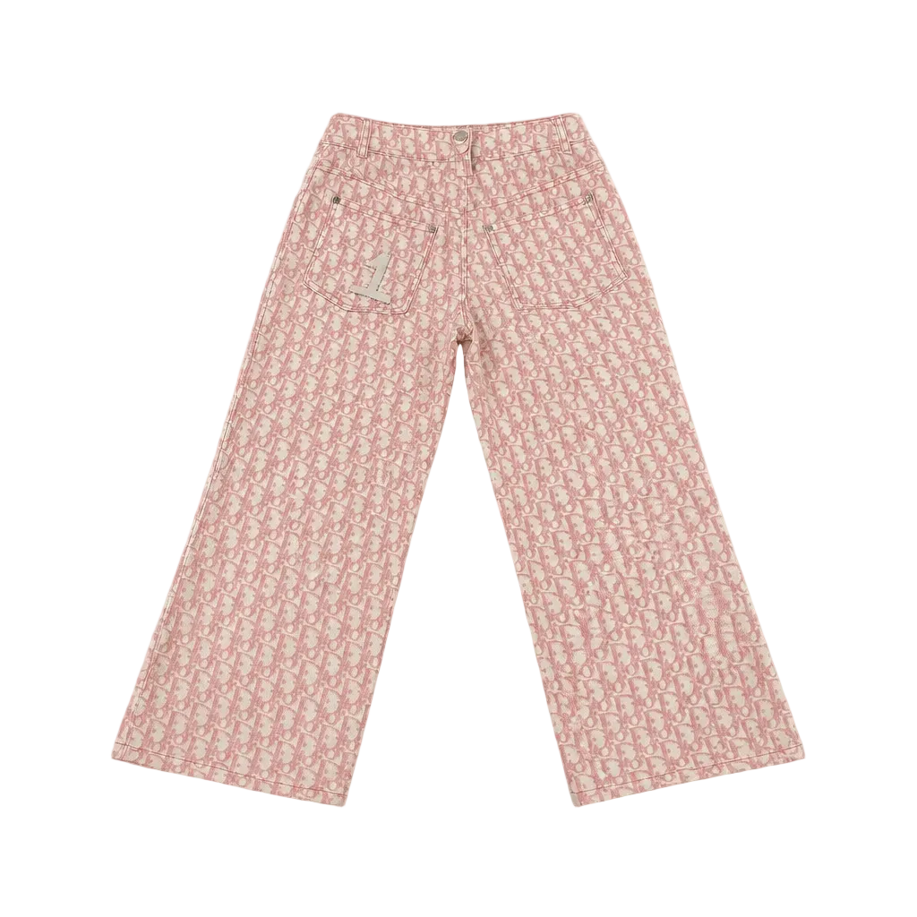 2606 secondhand CD pants pink Trotter Pattern