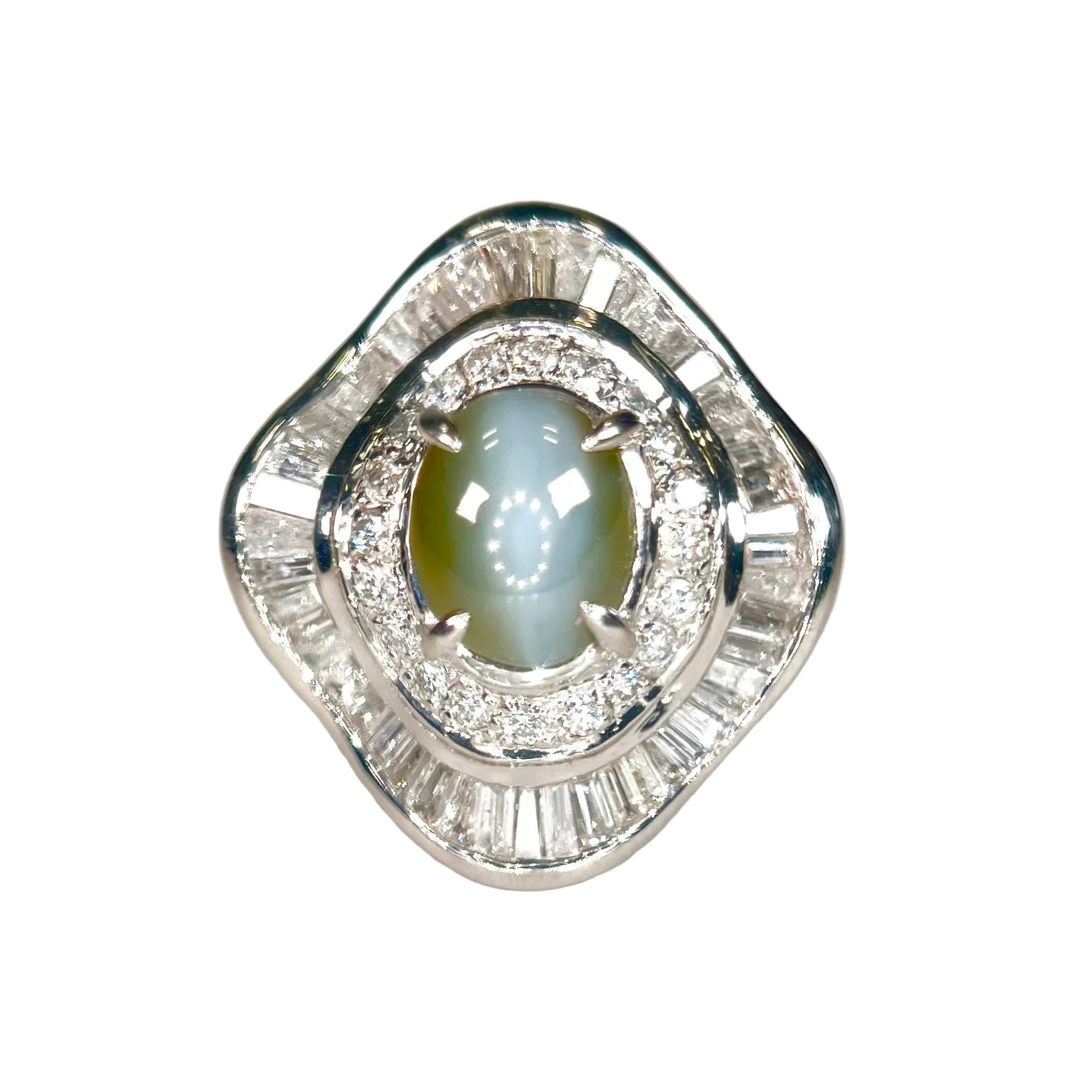 2602 secondhand ring PT900 Eye ct:2.57 ct:D1.00 g:9.4
