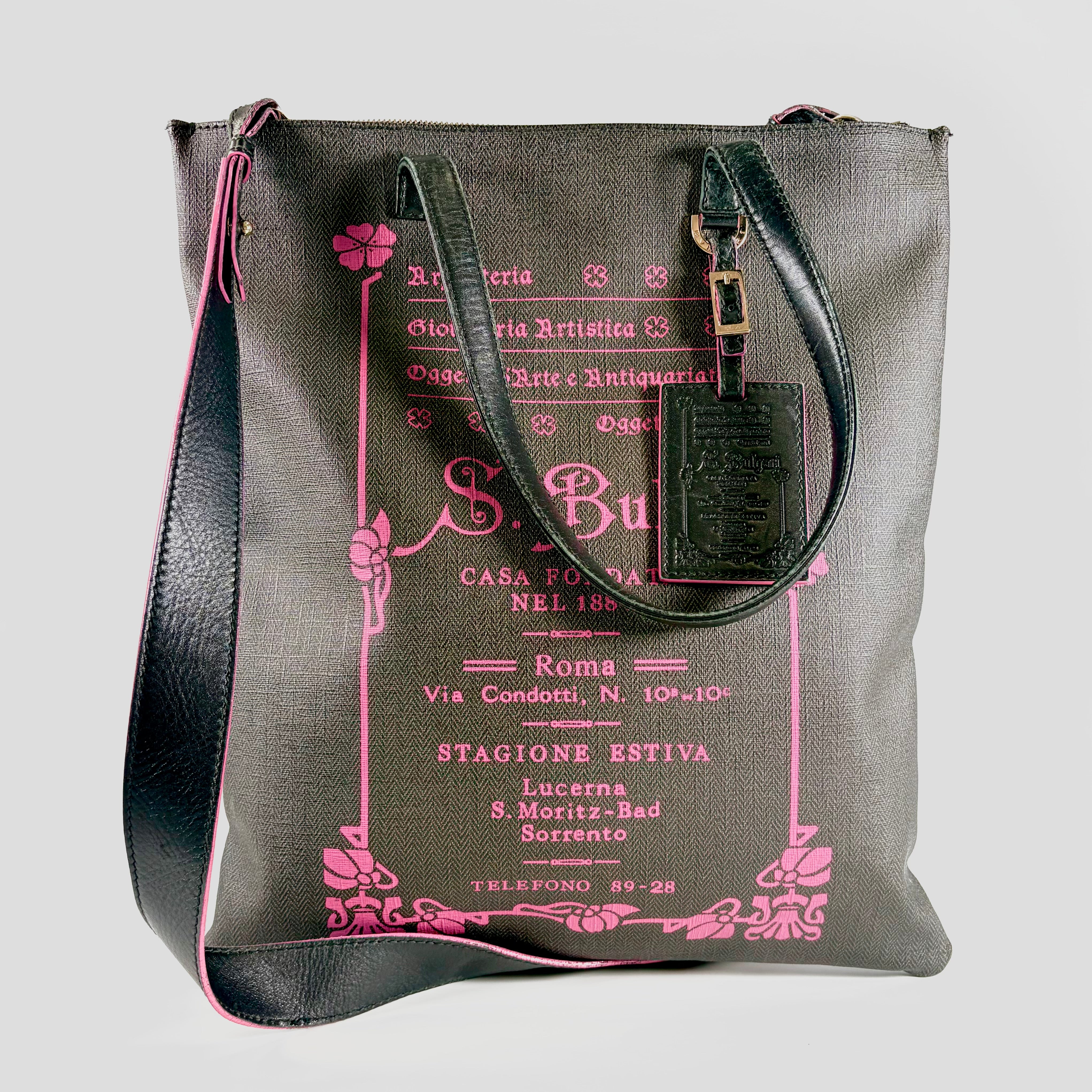 Bvlgari PVC Logo 2Way Tote Bag