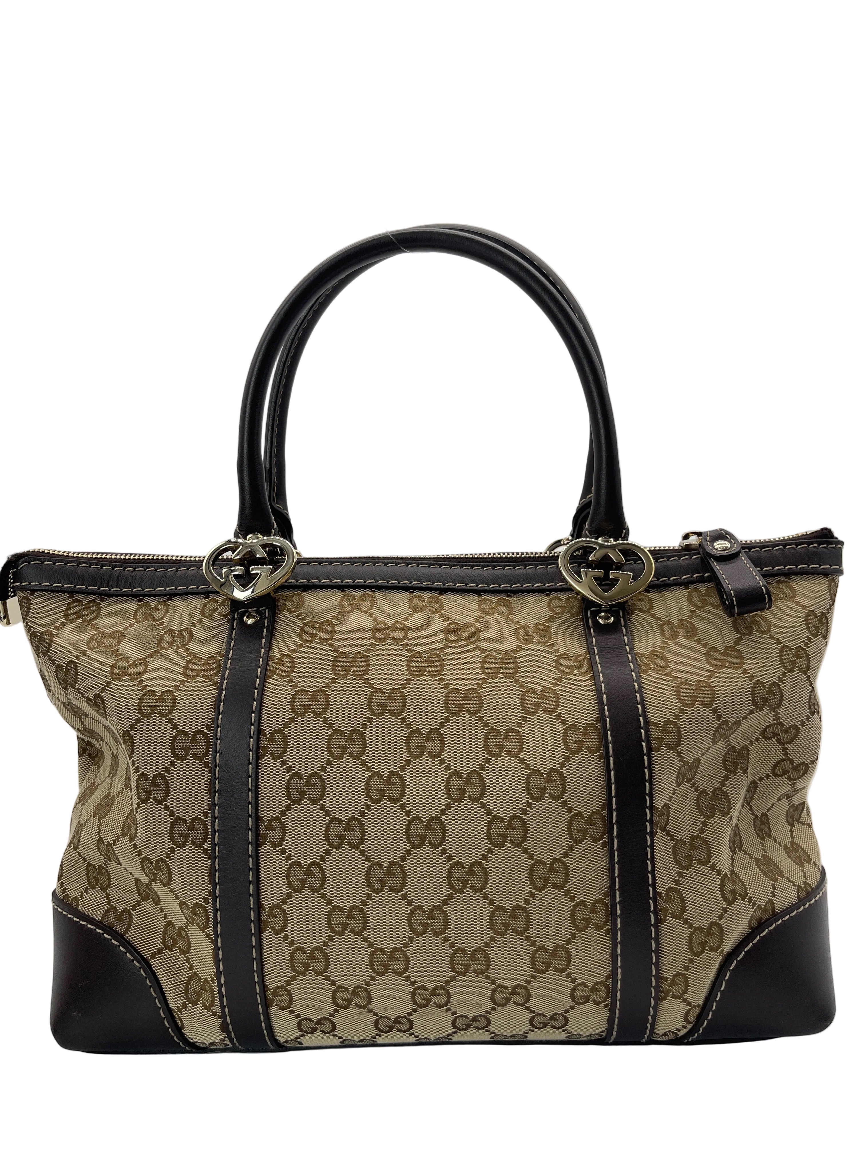 2510 GUCCI Bag Lovely Tote Bag Canvas Brown