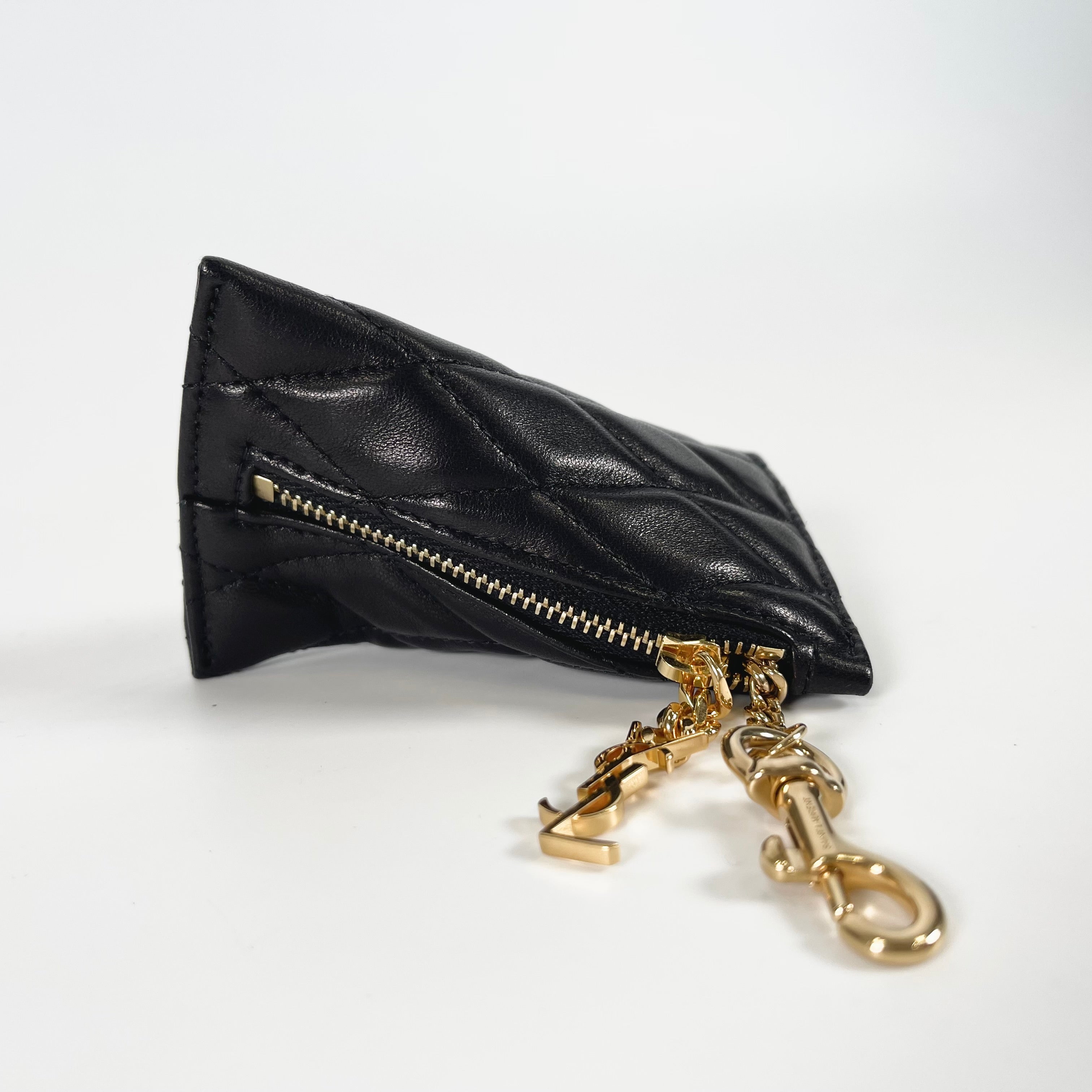 2601 SAINTLAURENT Saint Laurent Paris 669925 leather Coin Case black