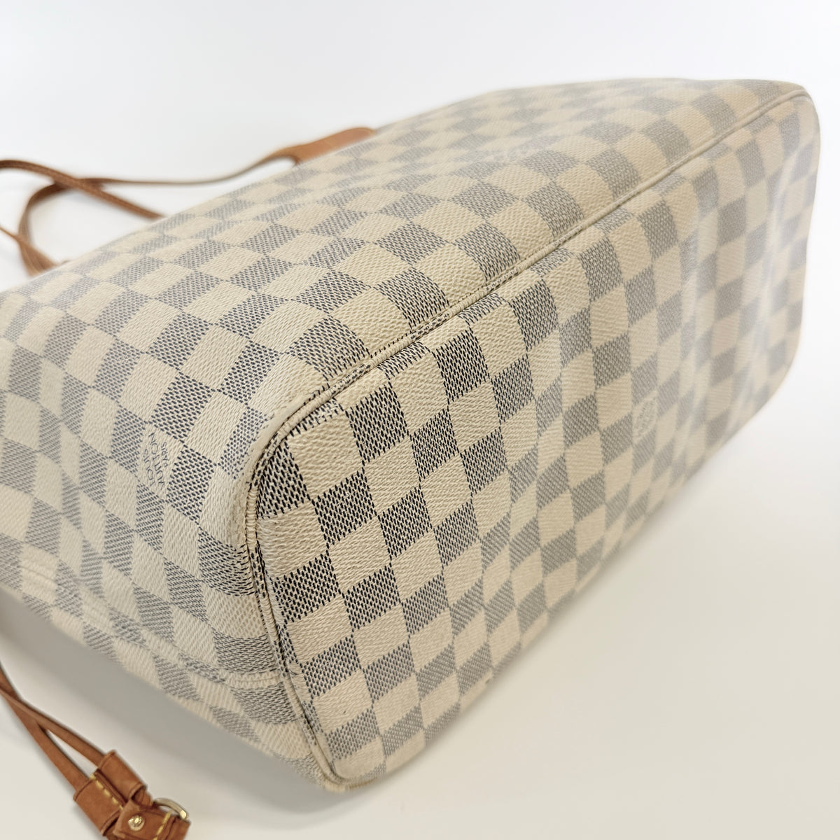 2606 secondhand LV Damier Azur Neverfull MM