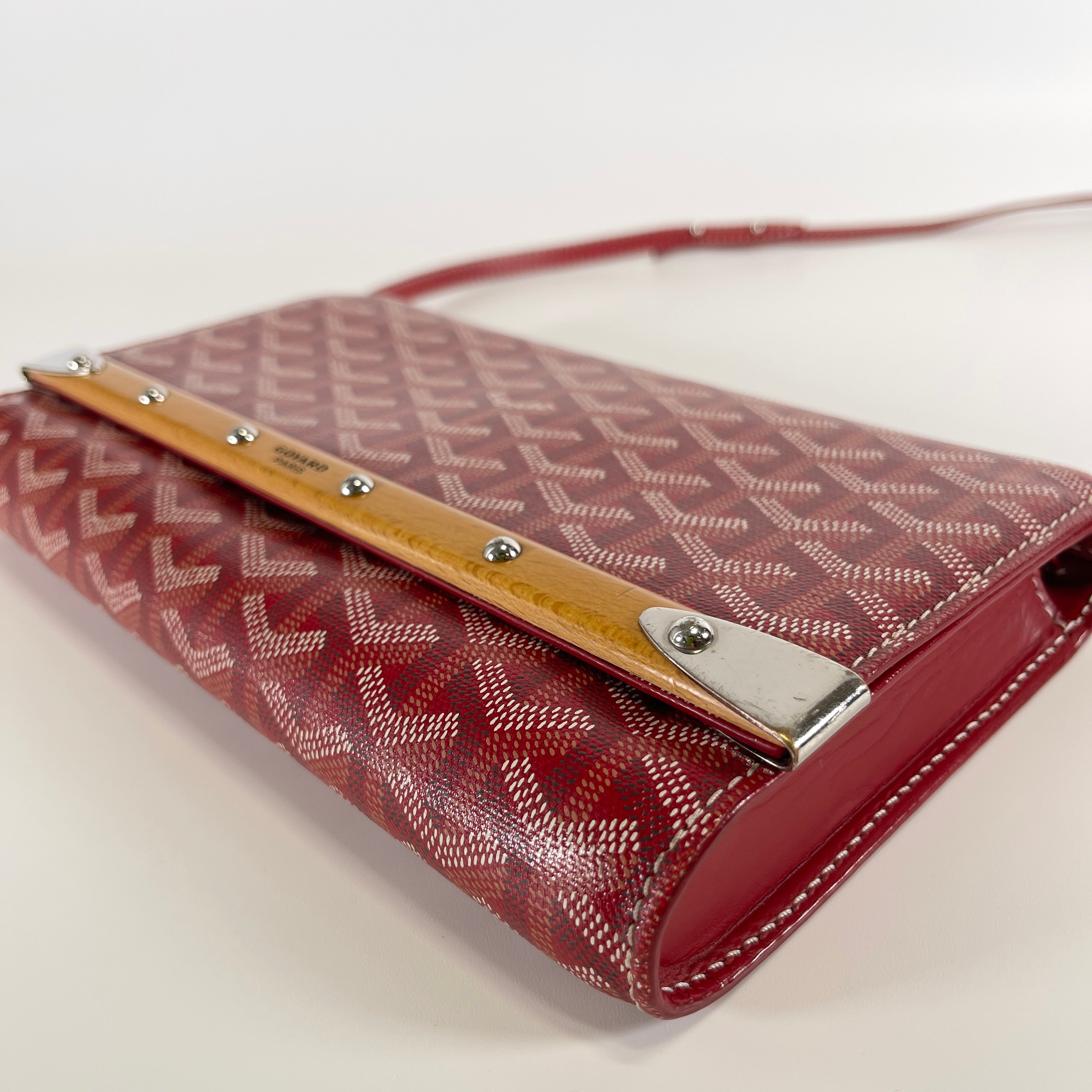 2605 secondhand GOYARD PVC× leather Shoulder bag Red
