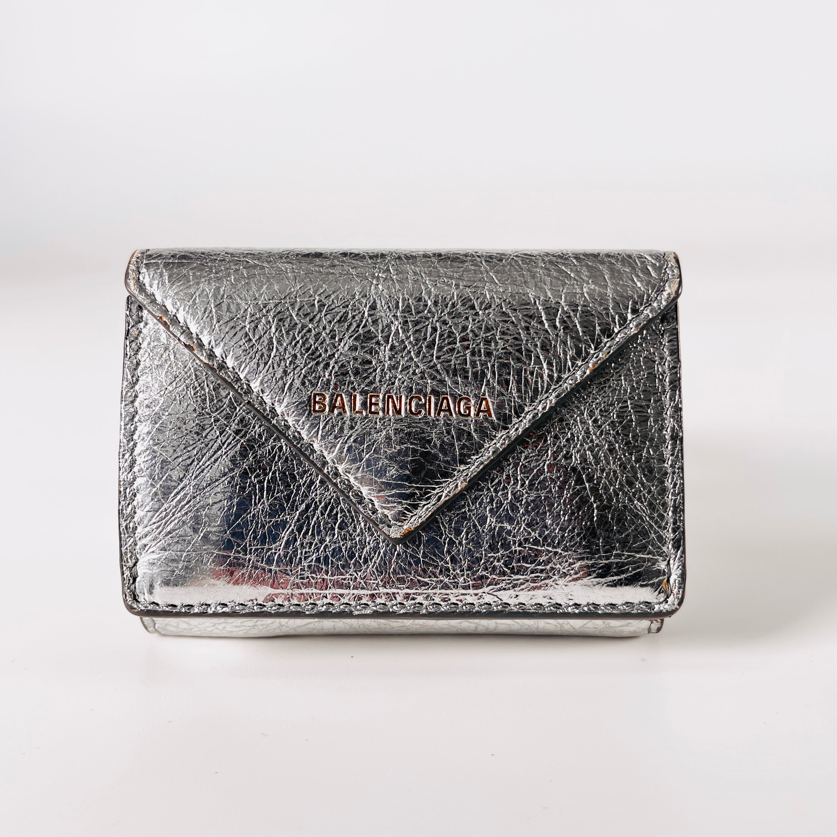 2605 secondhand BALENCIAGA paper mini Wallet