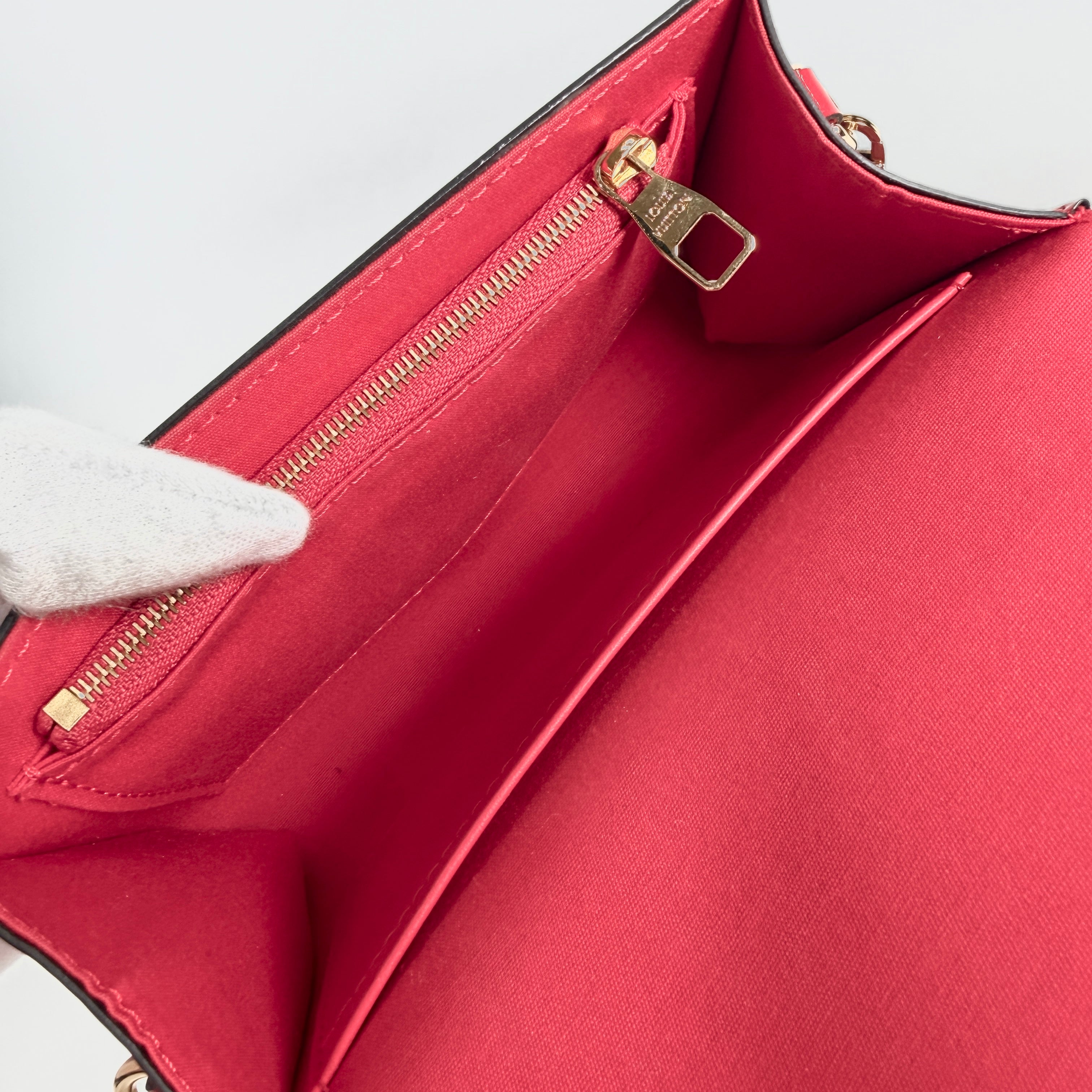 2605 secondhand LV logo Pochette Louise FL1147 Red