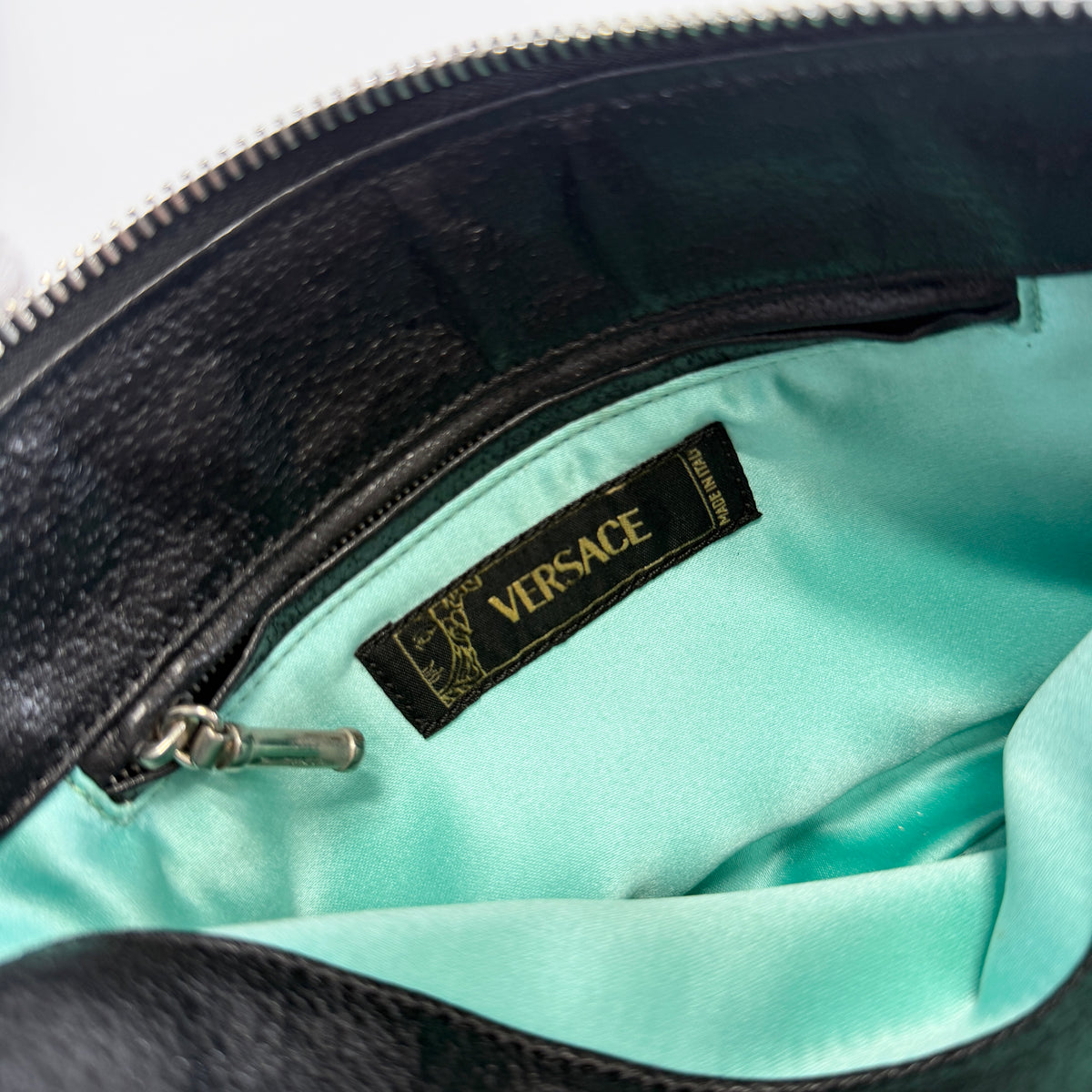 2606 secondhand VERSACE Semi shoulder black
