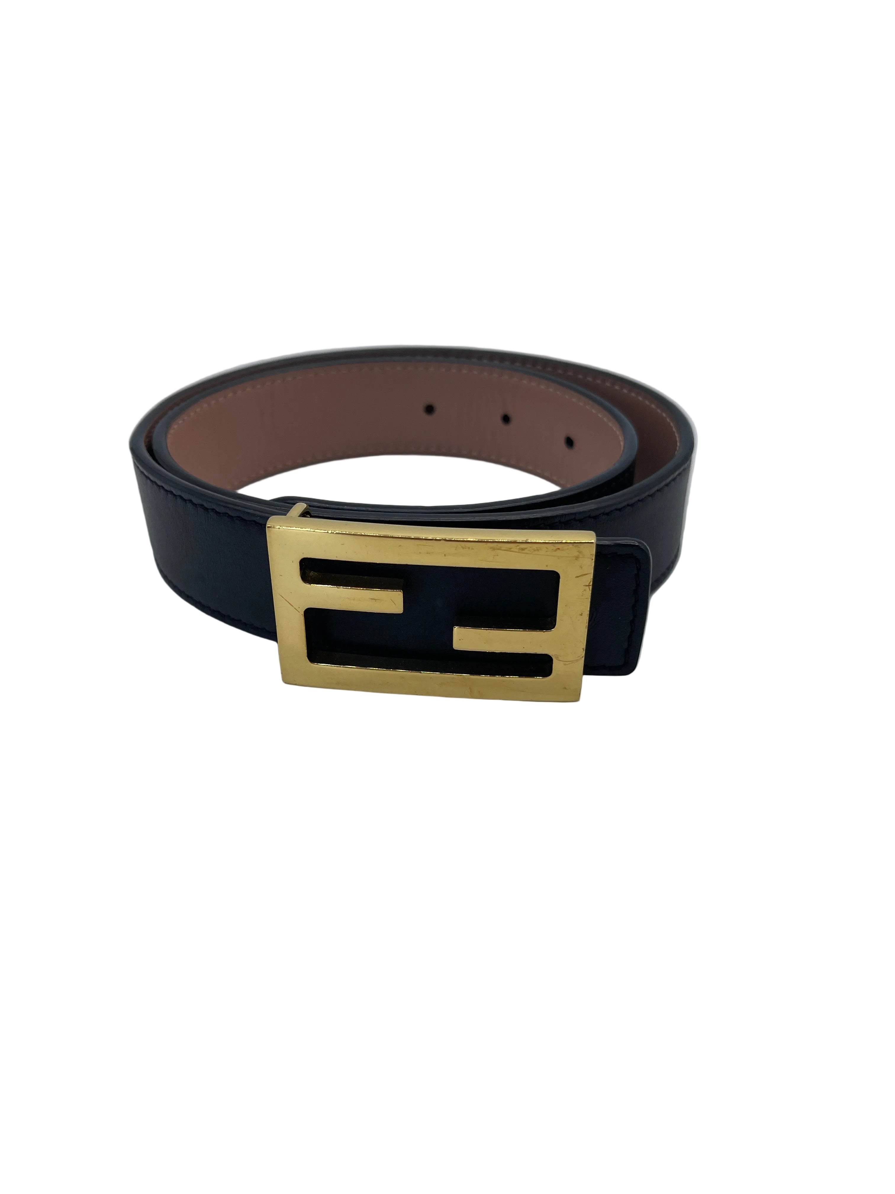 2510 FENDI FF belt leather black