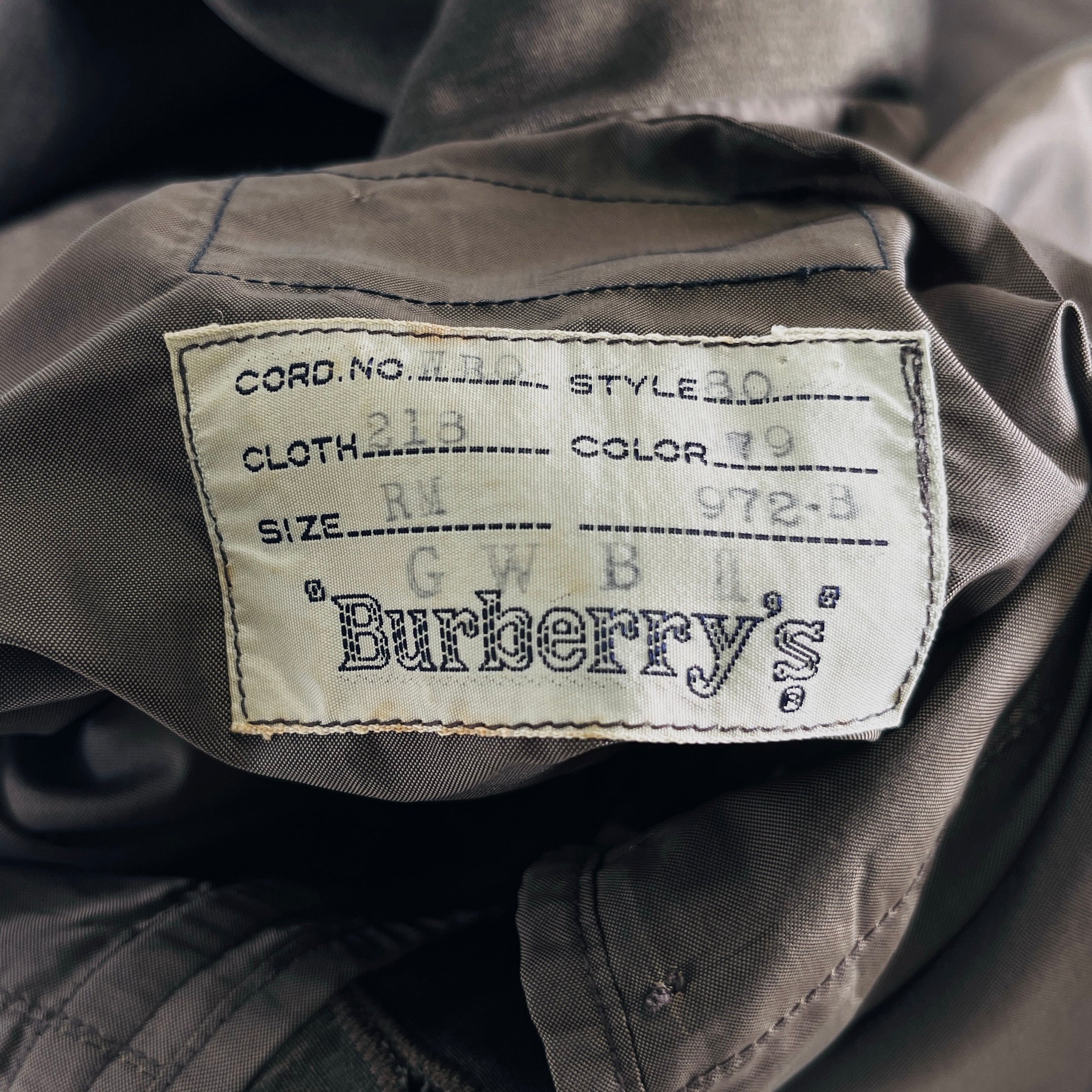 2606 secondhand BURBERRY coat