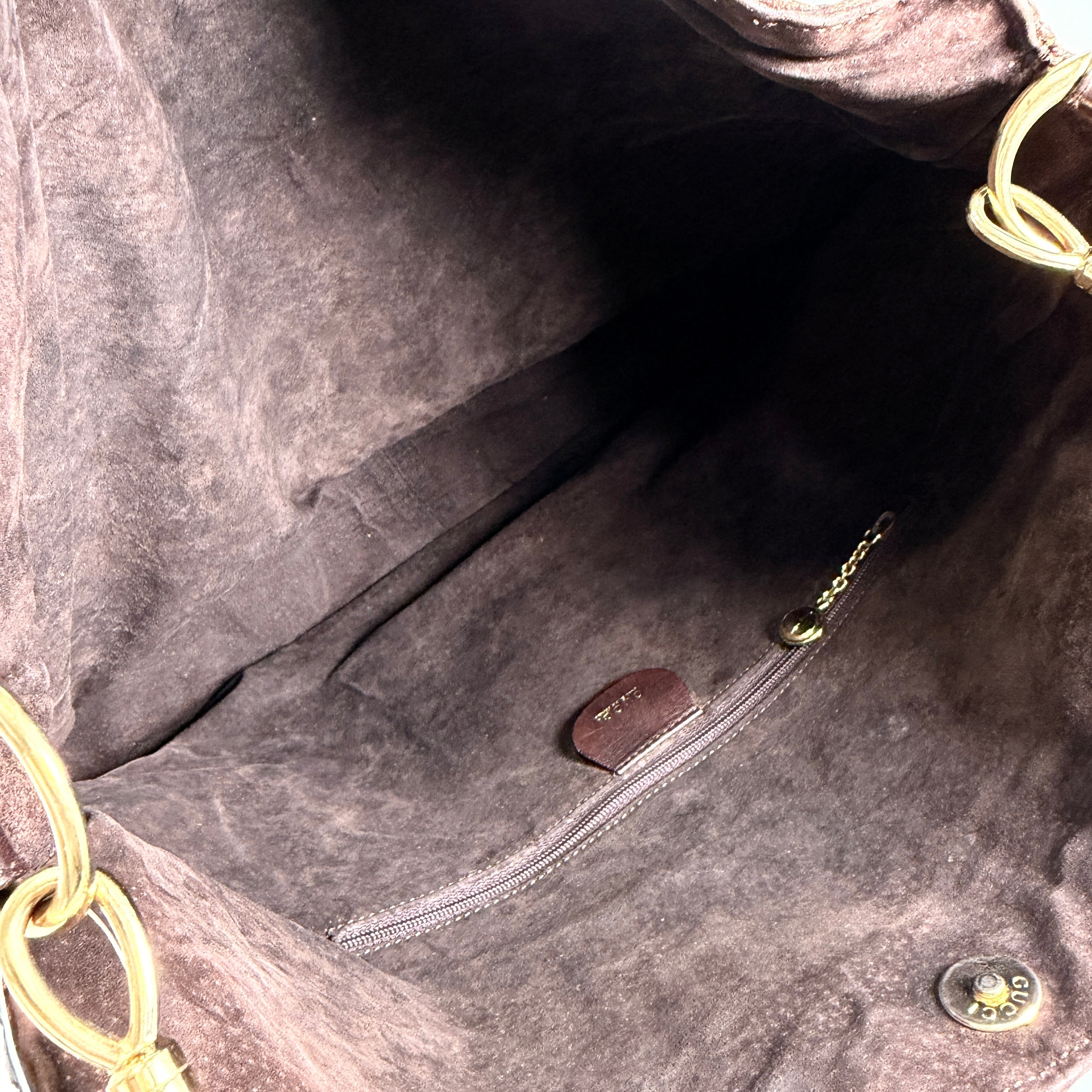2606 secondhand GUCCI Bamboo hand bag