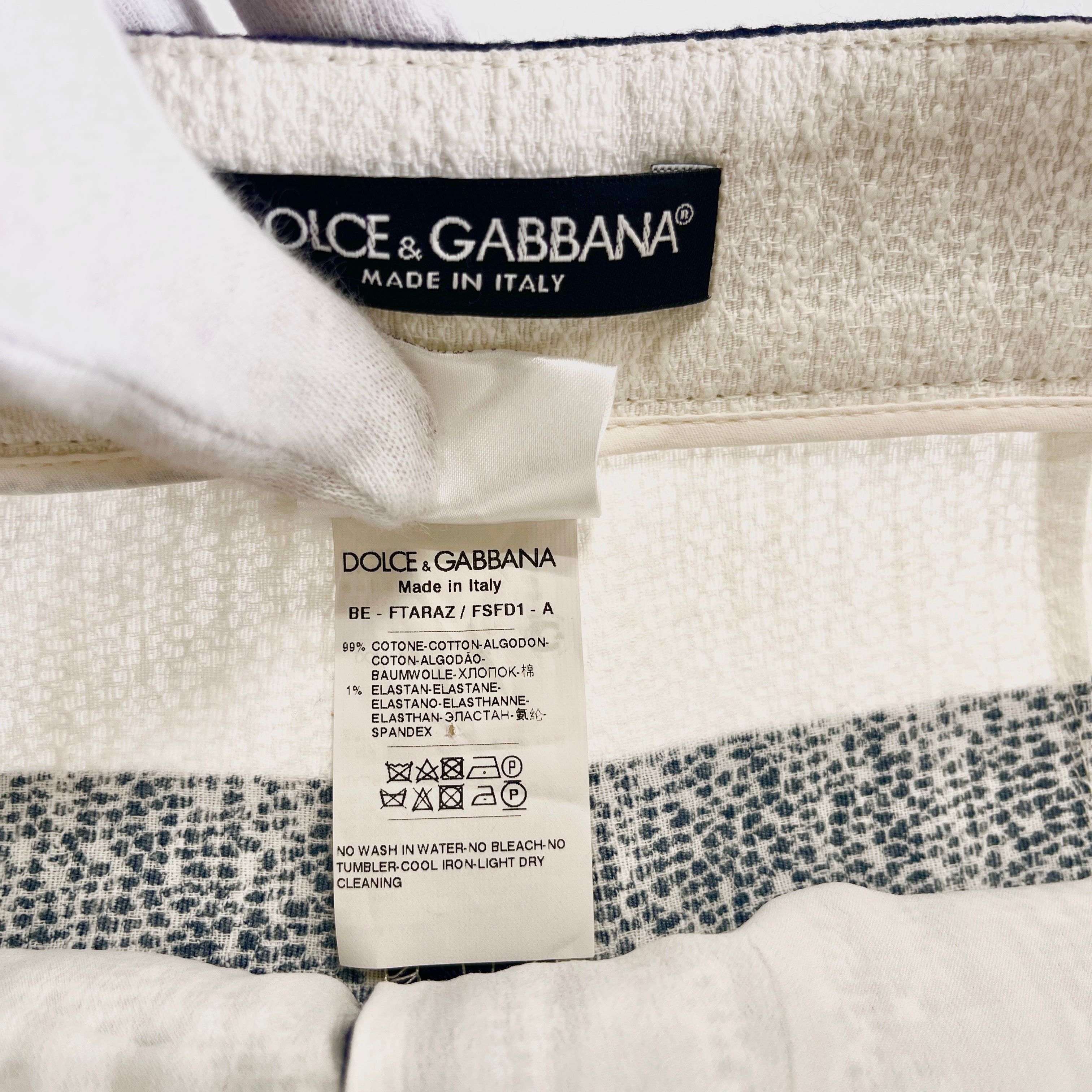 2606 secondhand D&G pants FTARAZ