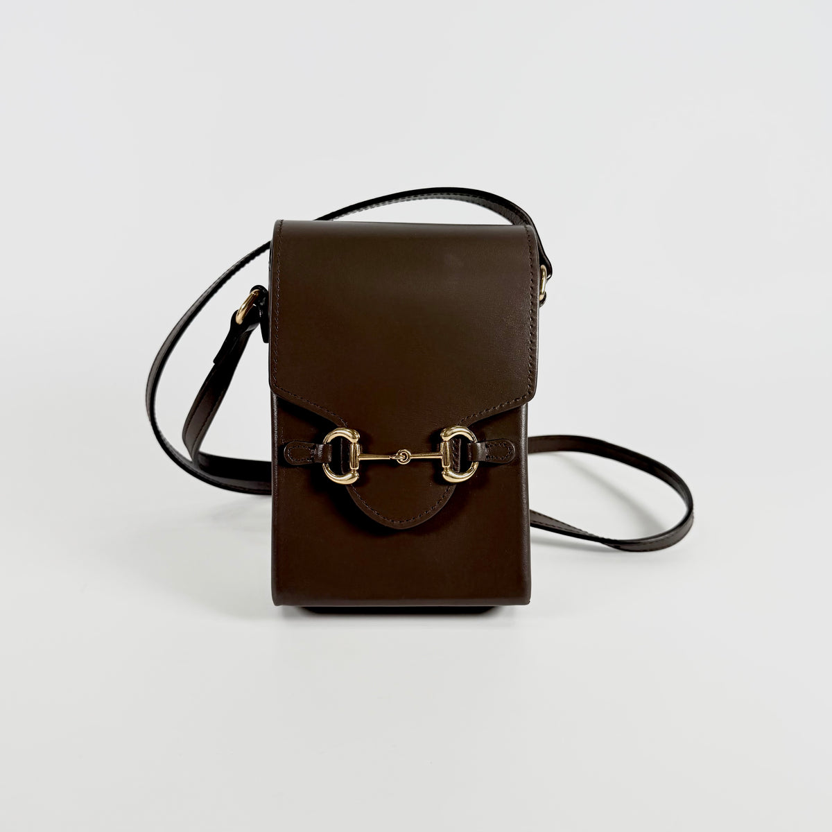 2608 secondhand GUCCI Horsebit Shoulder Bag