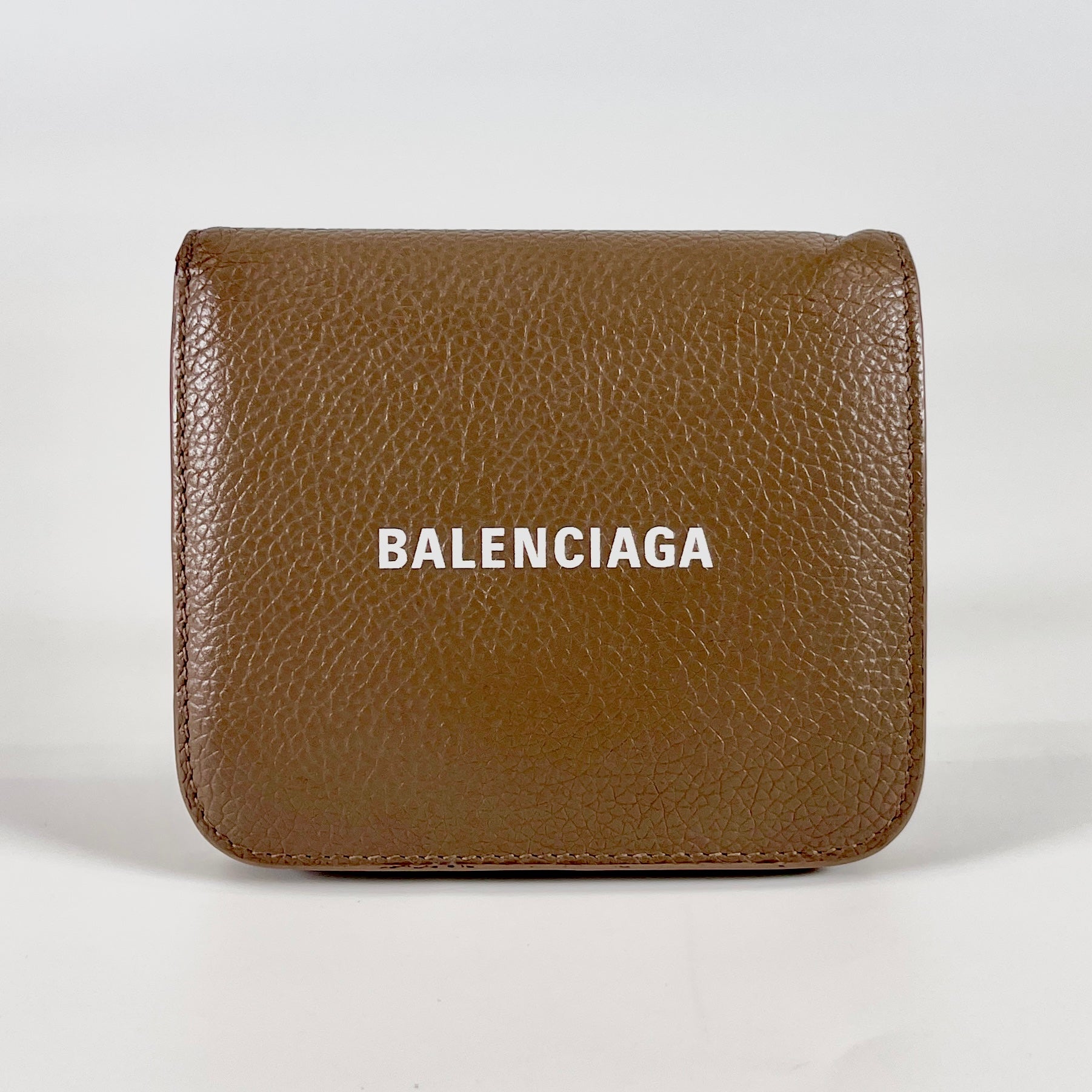 2603 secondhand BALENCIAGA logo Bifold wallet
