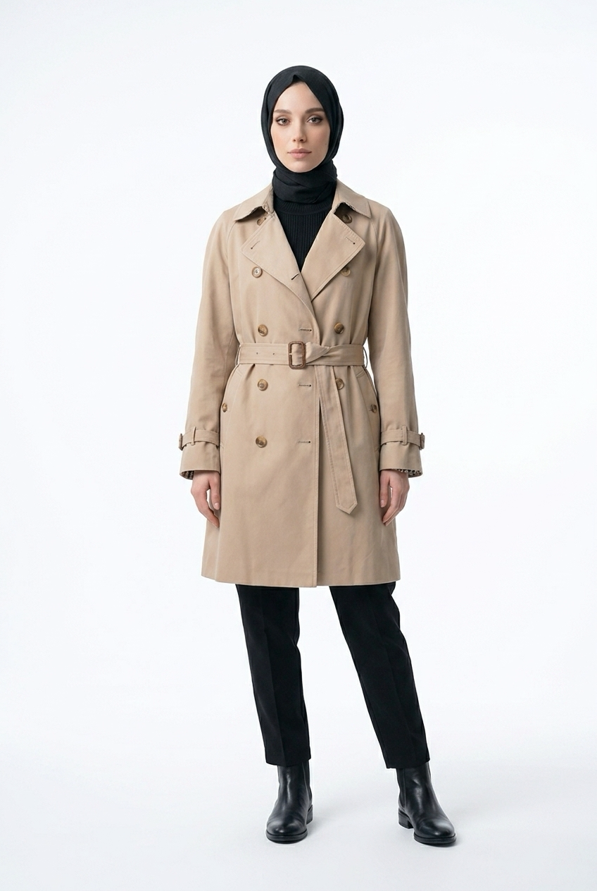 2606 secondhand BURBERRY coat beige