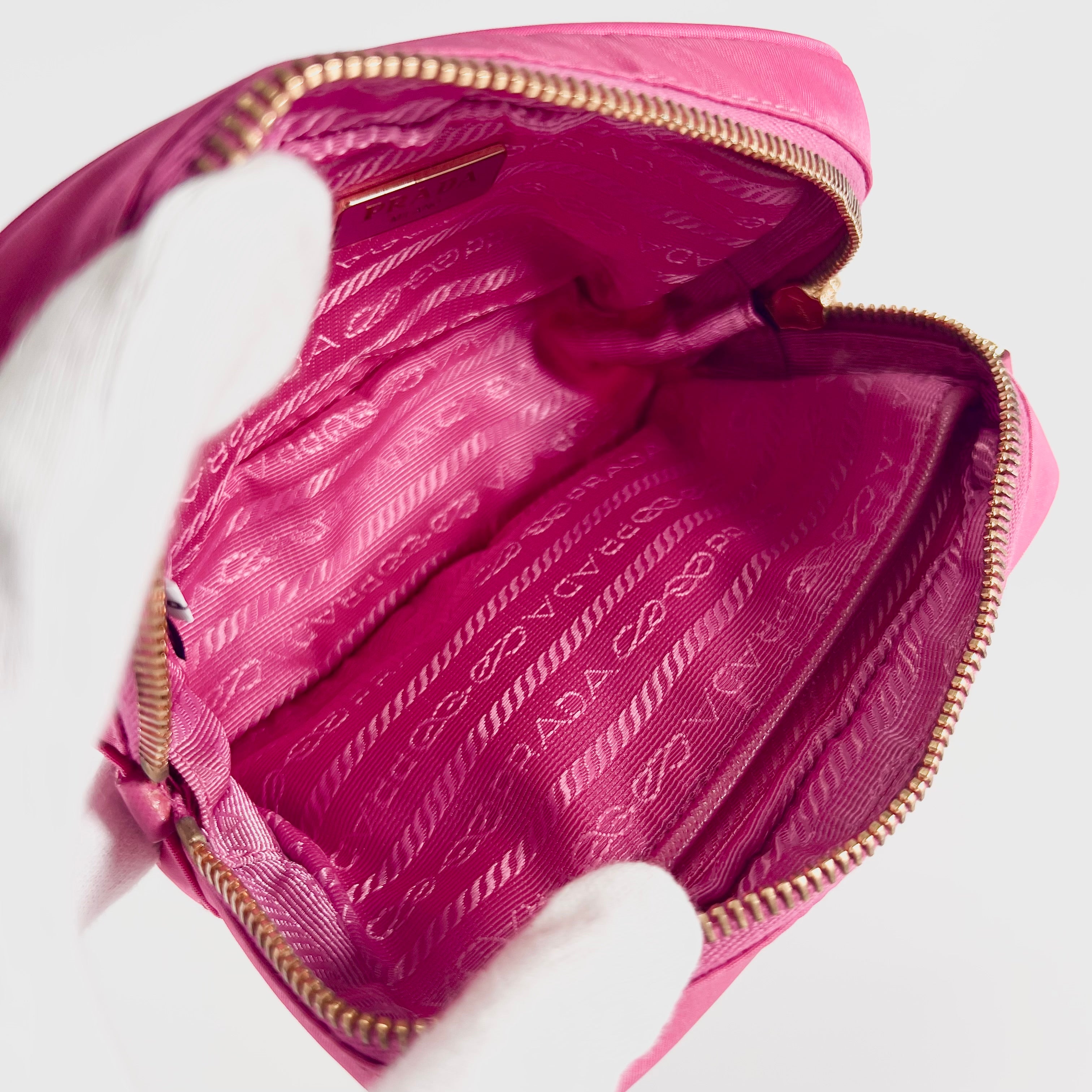 2604 secondhand PRADA ribbon pouch 2WAY