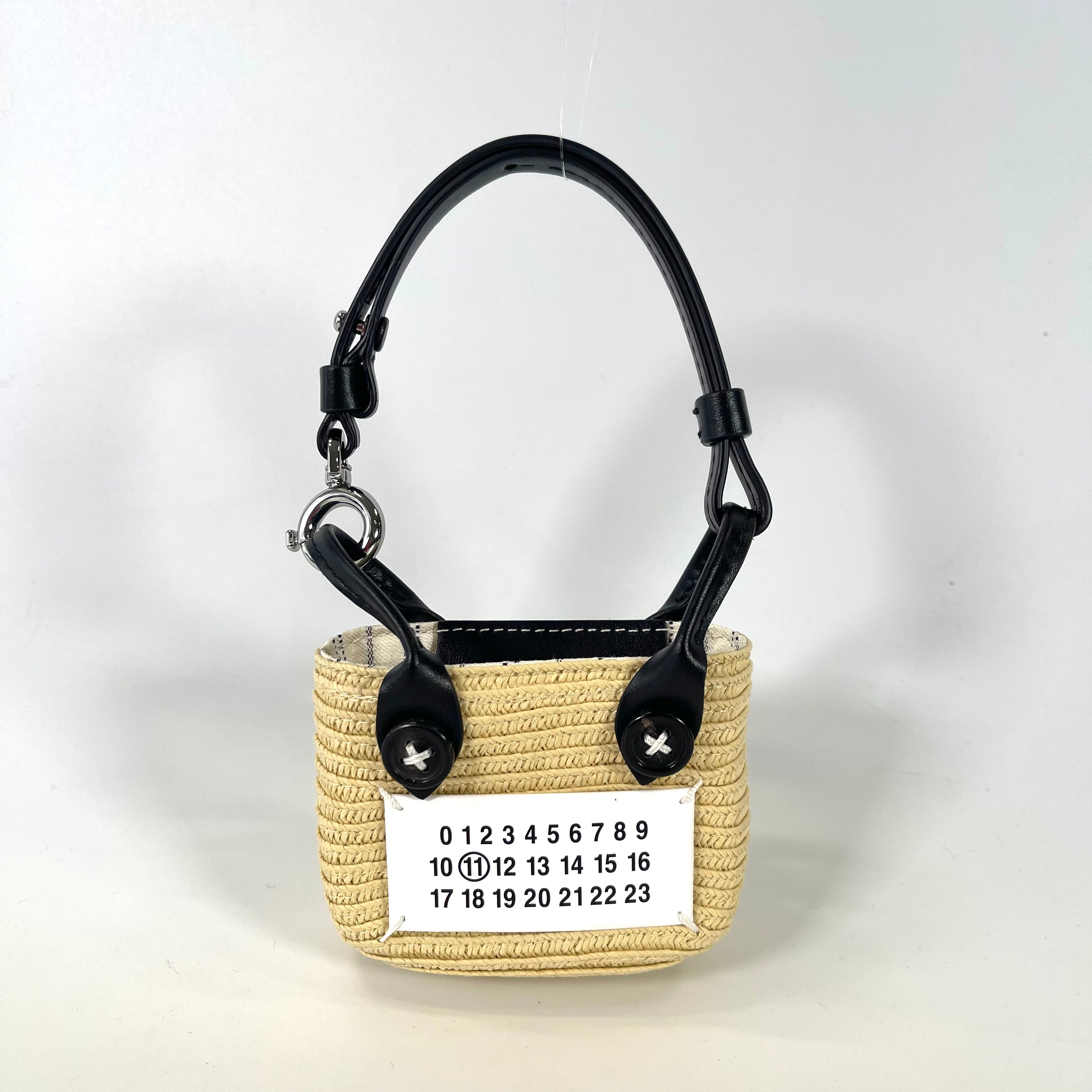 2512 secondhand MM6 Margiela paper Tote bag charm