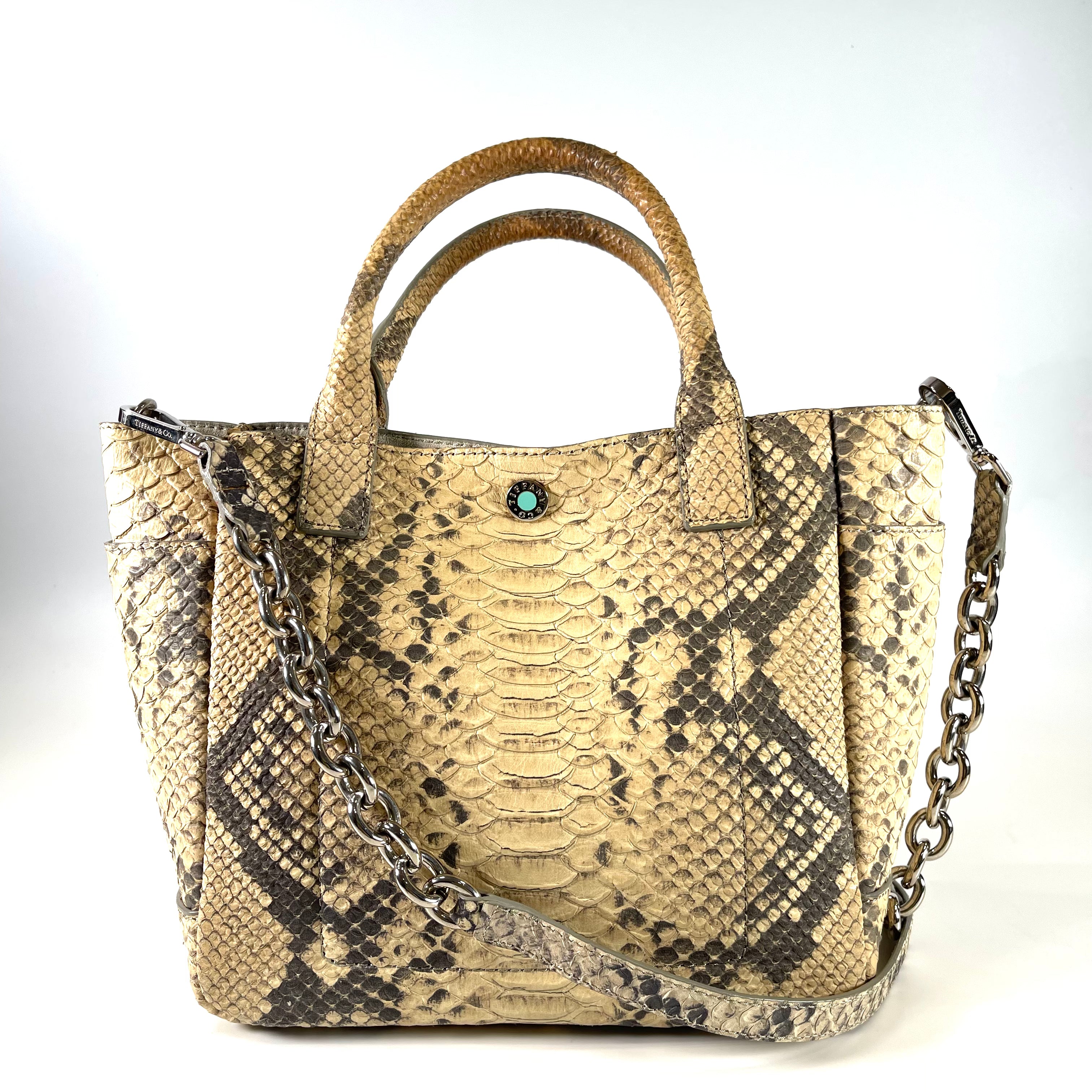2601 TIFFANY&Co Python 2WAY hand beige strap