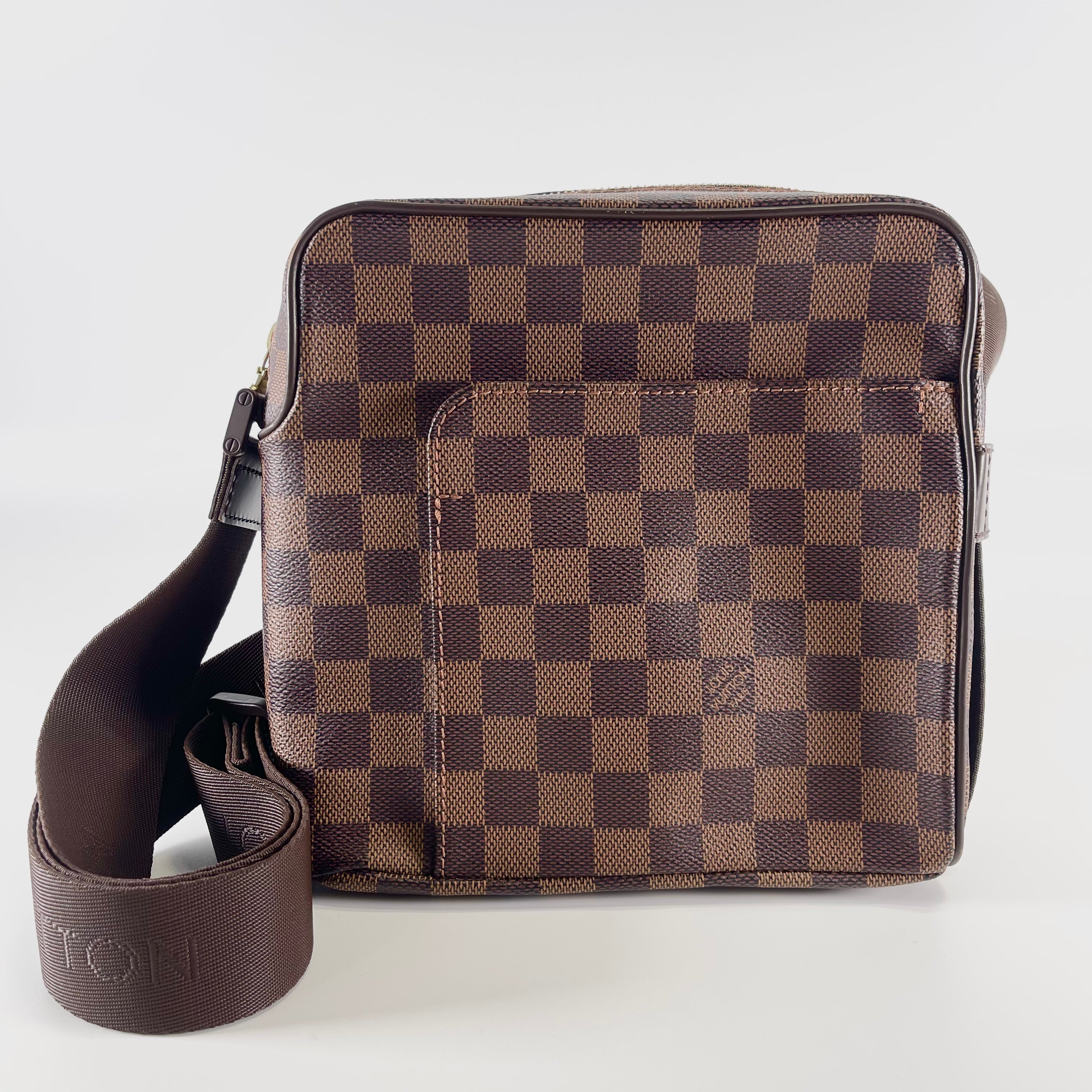2603 secondhand LV brand bag N45255 Damier Naviglio MI5019 box 86