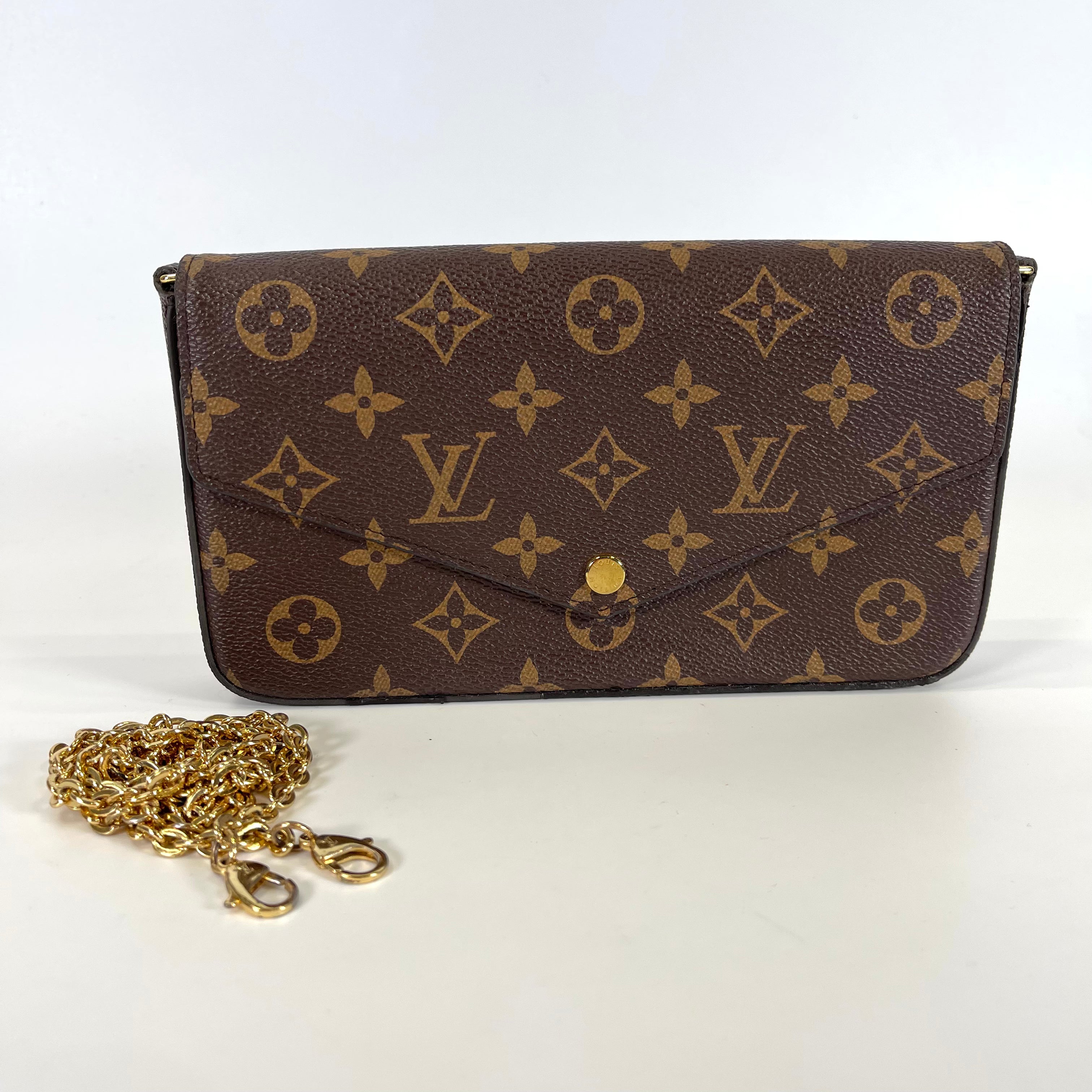 2511 Louis Vuitton Monogram Pochette Felicie Brown