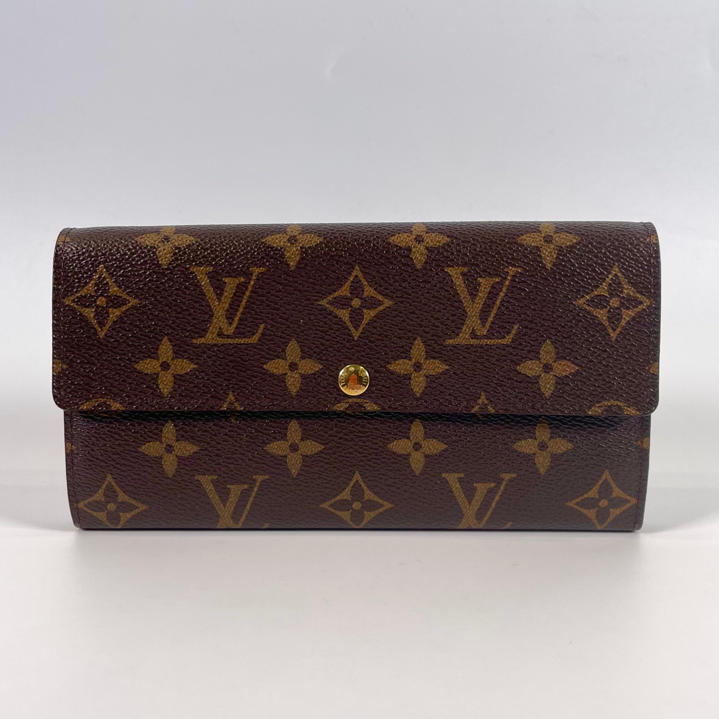 2512 Louis Vuitton M61734 Portefeuille Sarah Monogram Wallet / Coin Case