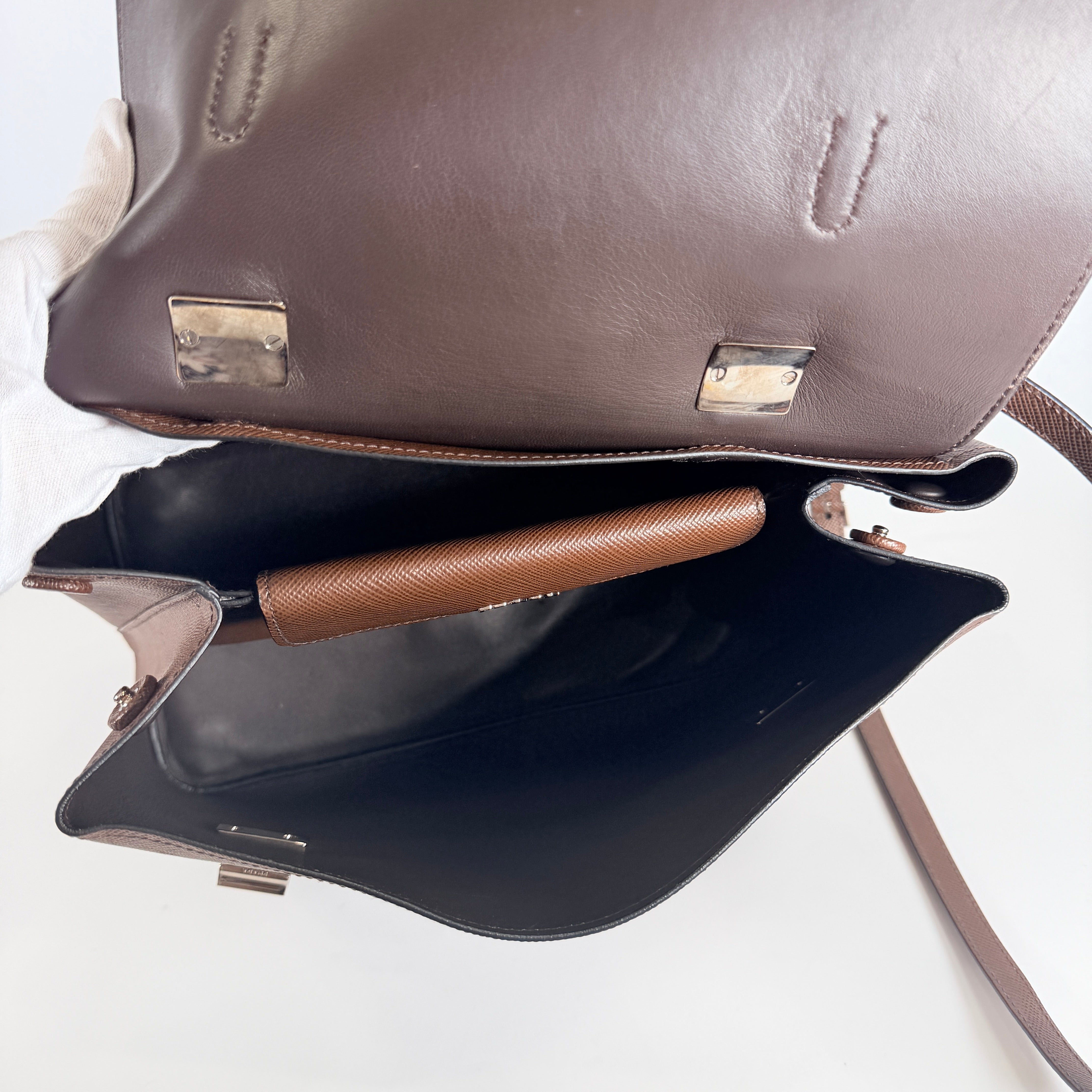 2606 secondhand PRADA bag / others double turn rock 2WAY Medium surface