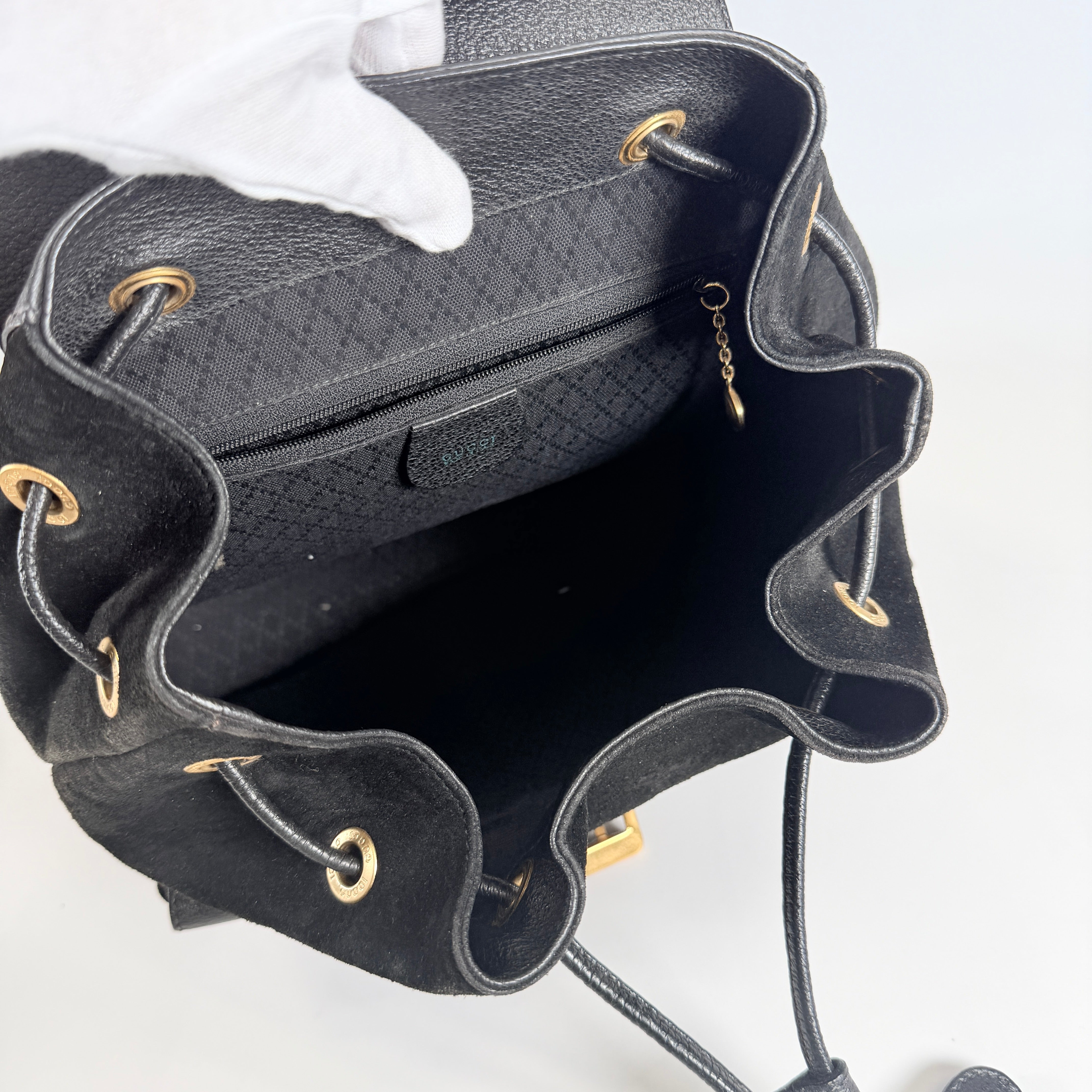 2607 secondhand GUCCI Bamboo backpack