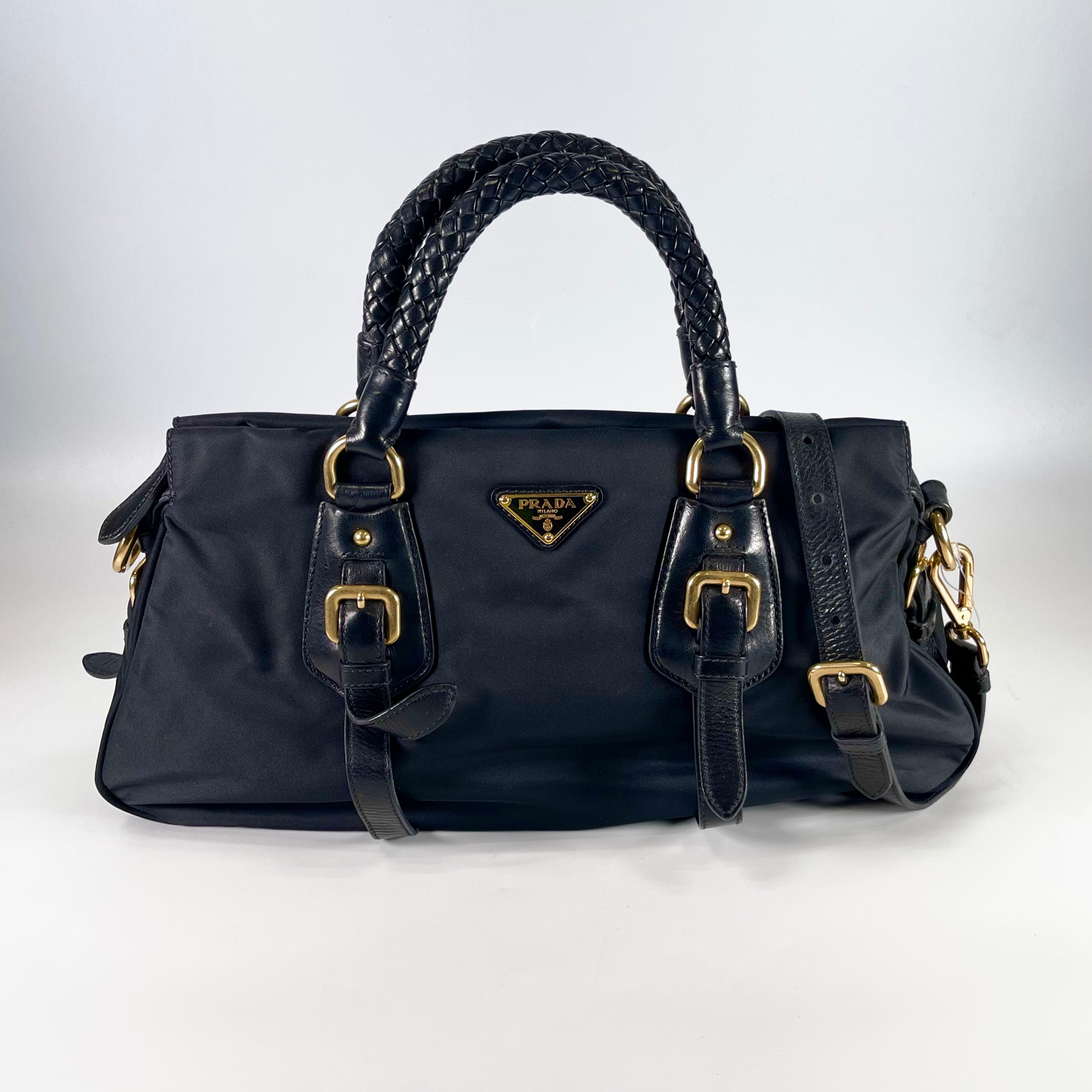 2512 secondhand PRADA nylon 2Way bag